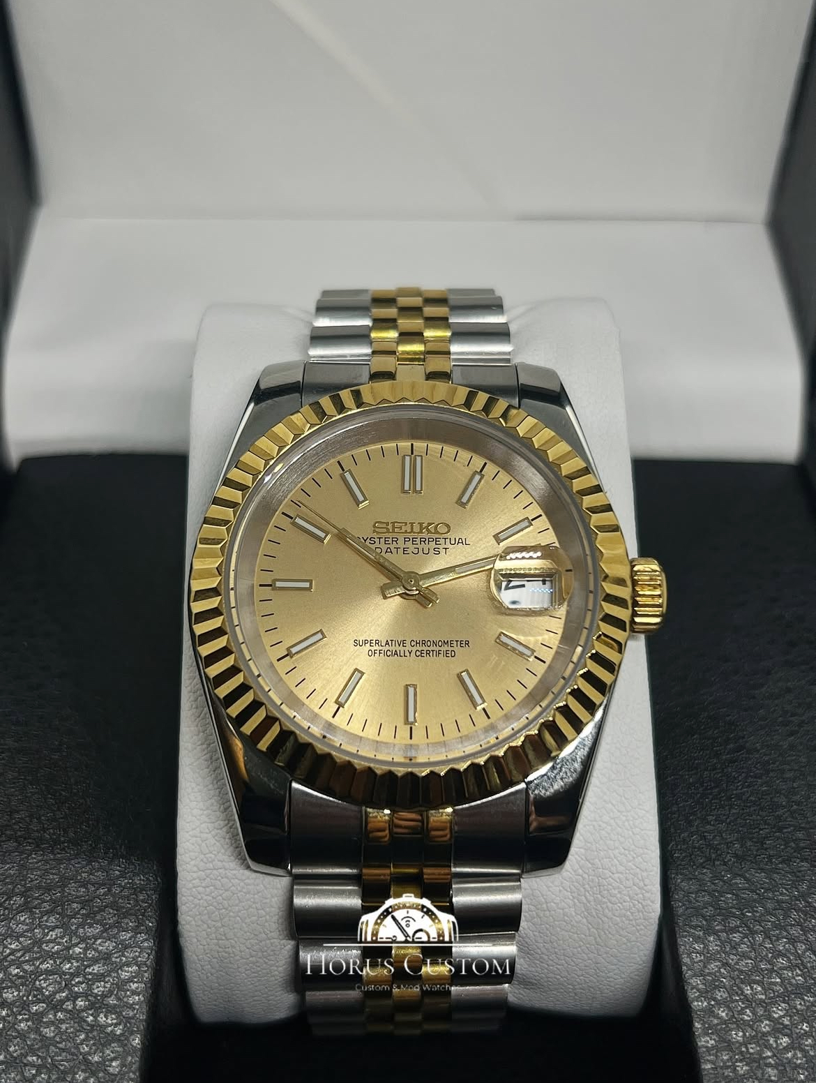 SEIKO MOD DATEJUST | OR ARGENT