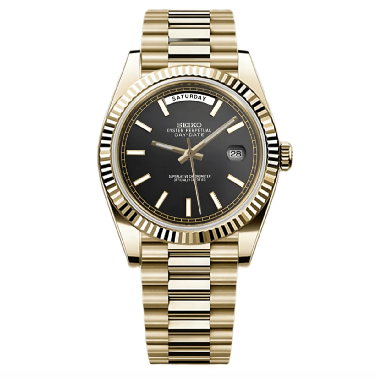 SEIKO MOD DAY DATE | OR NOIR