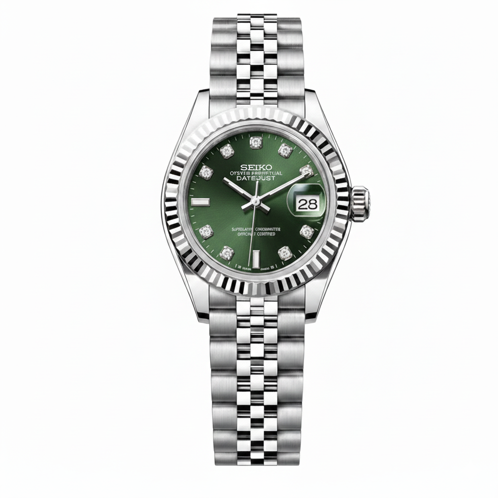 SEIKO MOD LADY DATEJUST | OLIVE