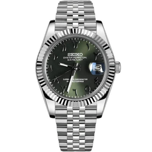 SEIKO MOD DATEJUST | ARABIC OLIVE