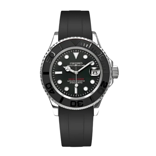 SEIKO MOD YACHTMASTER | ARGENT NOIR