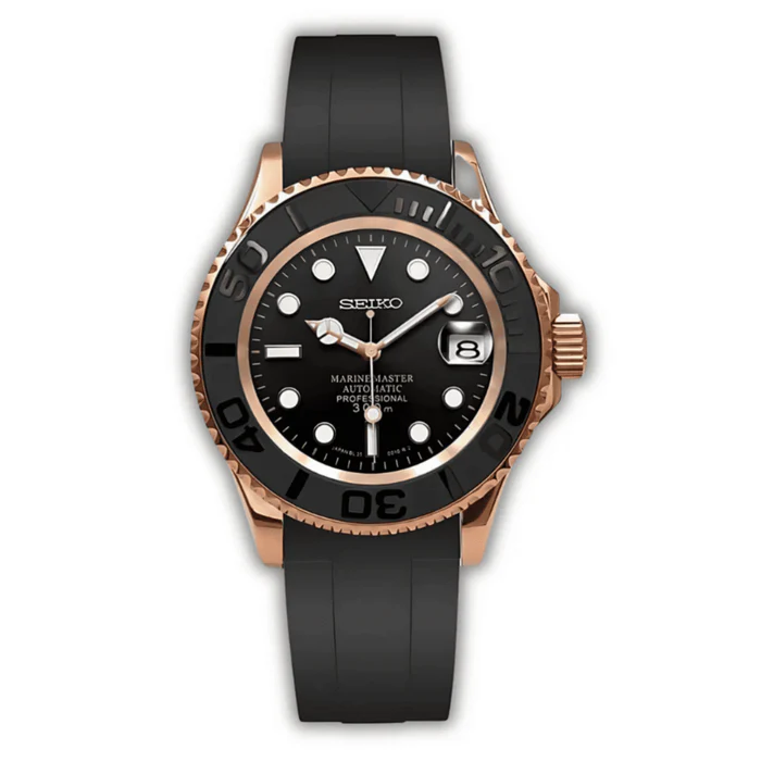 SEIKO MOD YACHTMASTER | OR ROSE NOIR