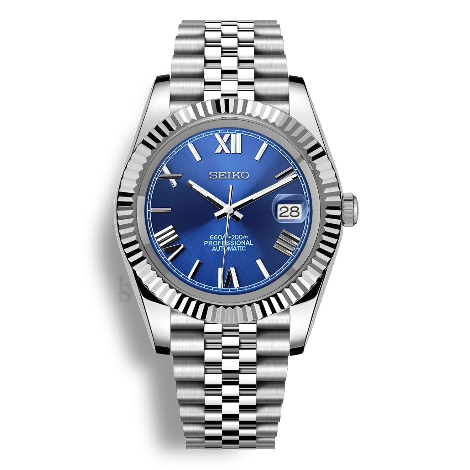 SEIKO MOD DATEJUST | BLEU ROMAIN