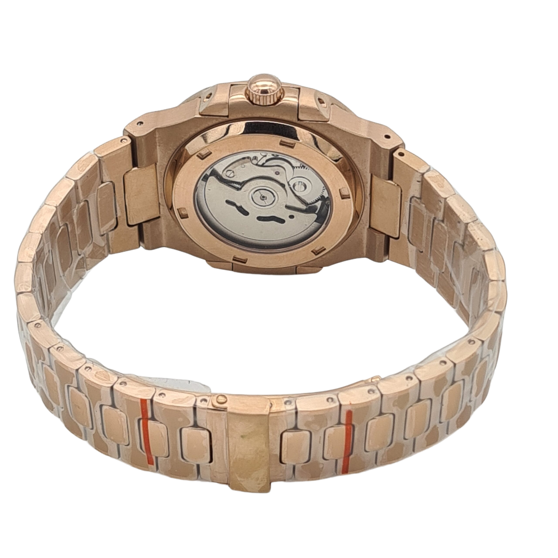 SEIKO MOD NAUTILUS | SKELETON OPEN HEART MARRON OR ROSE