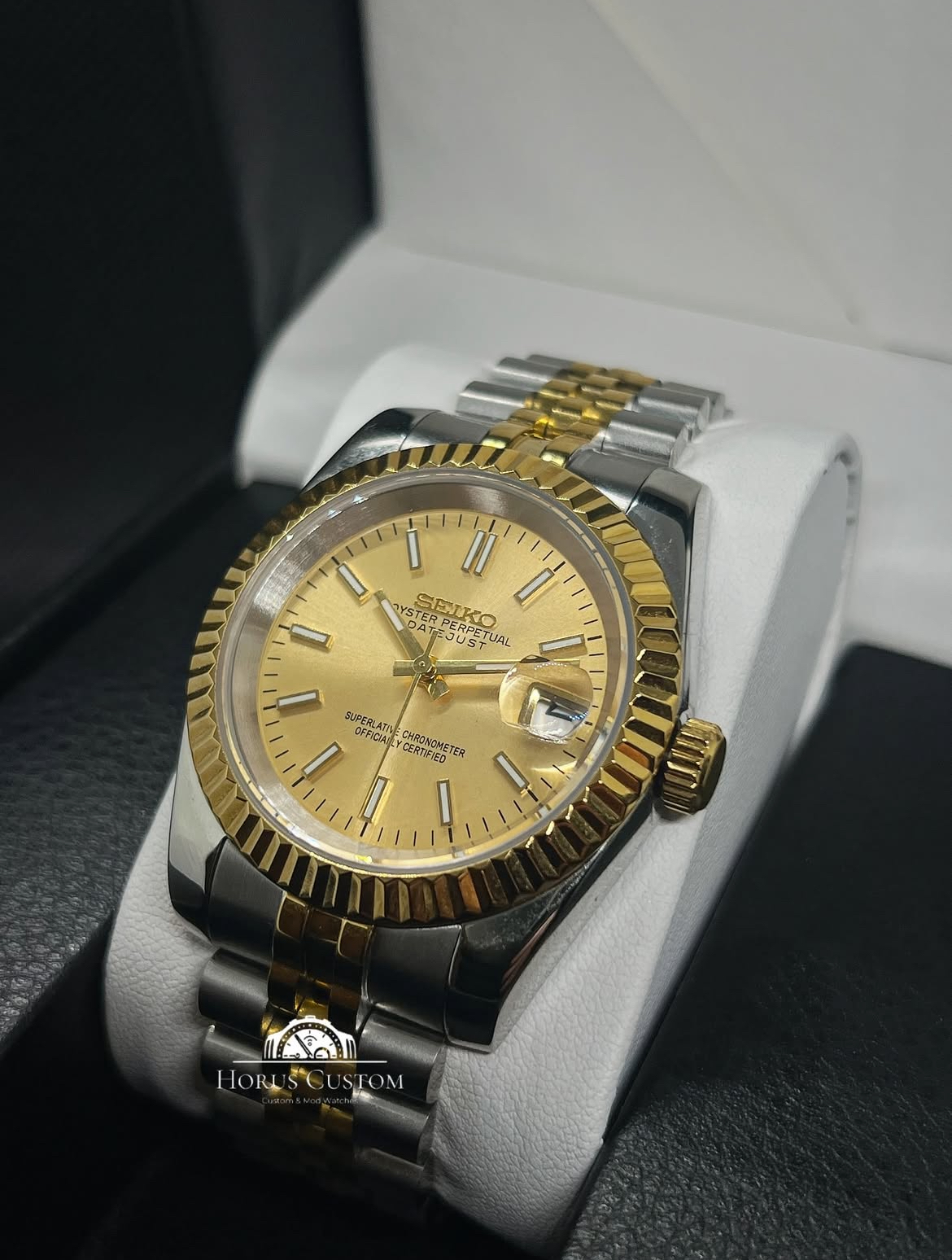 SEIKO MOD DATEJUST | OR ARGENT