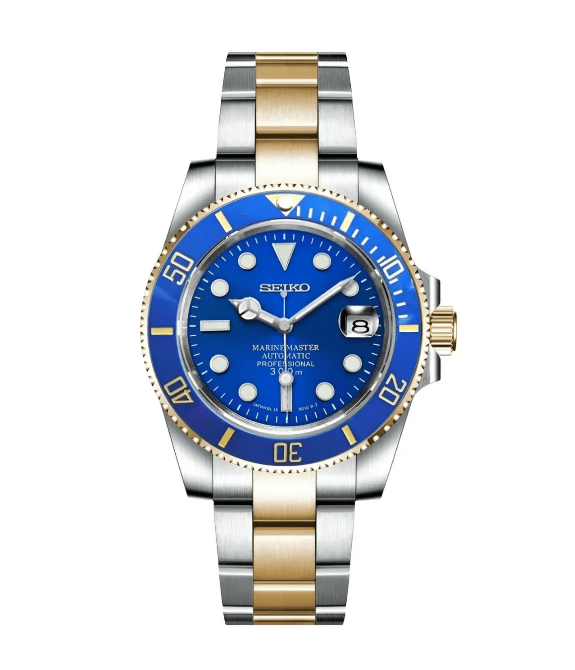 SEIKO MOD SUBMARINER | BI-TON BLEU & OR