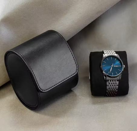 ECRIN EN CUIR NOIR - UNE PLACE