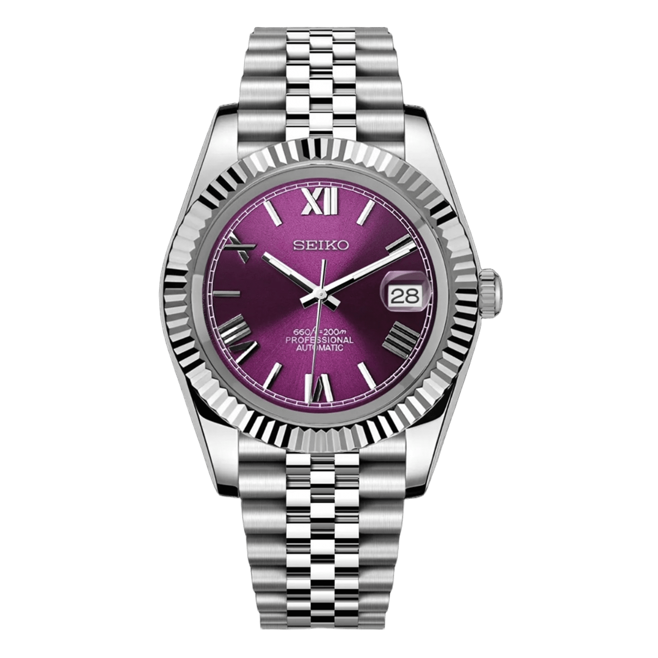 SEIKO MOD DATEJUST | VIOLET ROMAIN