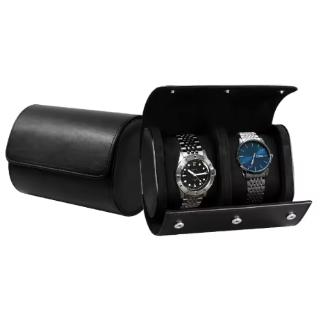 ECRIN EN CUIR NOIR - DEUX PLACES