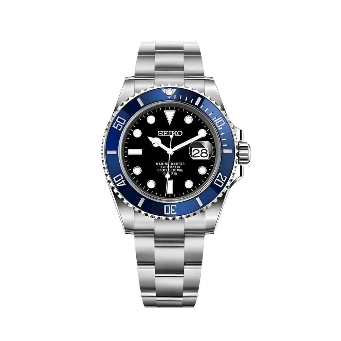 SEIKO MOD SUBMARINER | NOIR & BLEUE