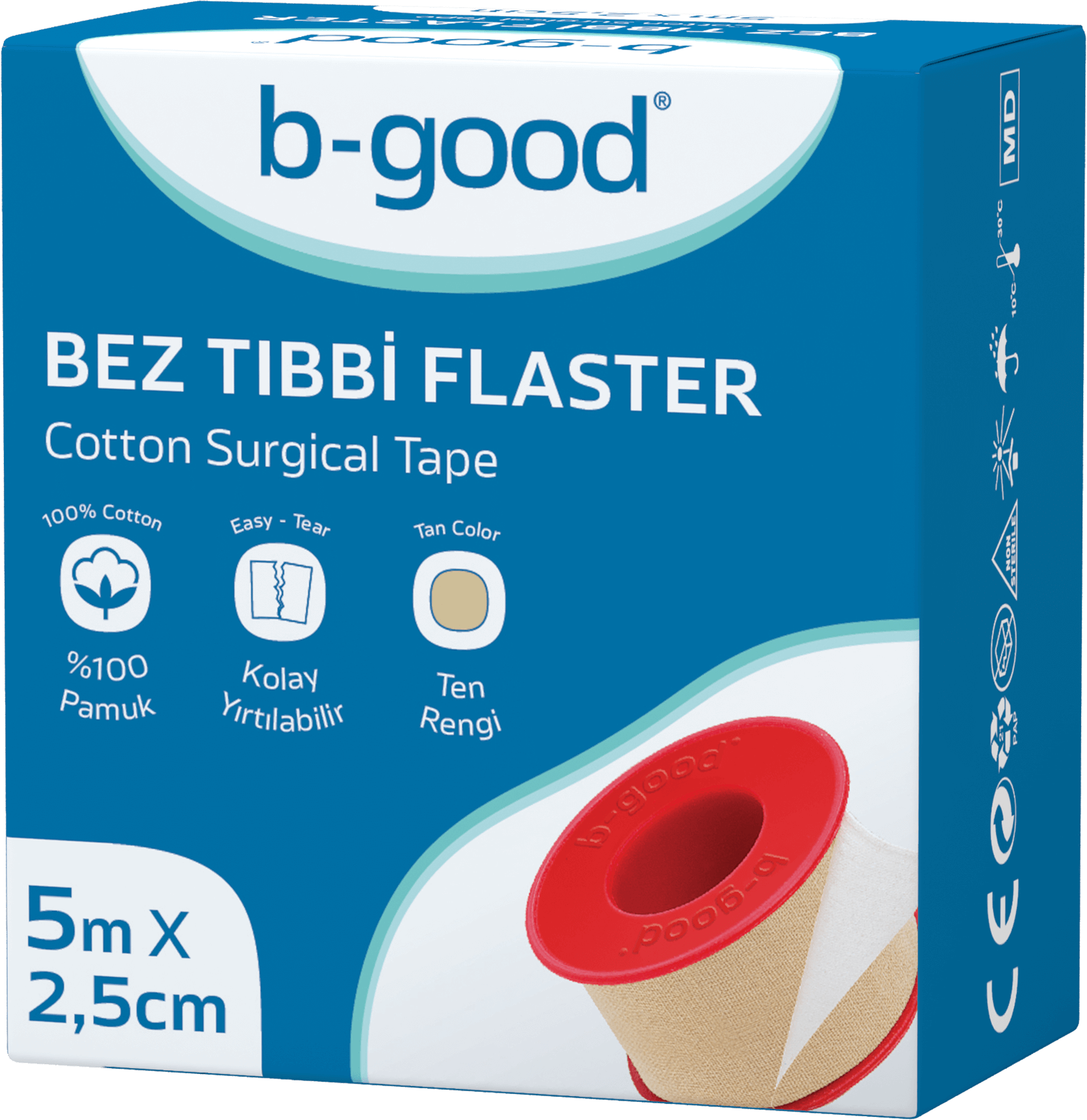 b-good Cotton Surgical Tape 5m x 2,5cm