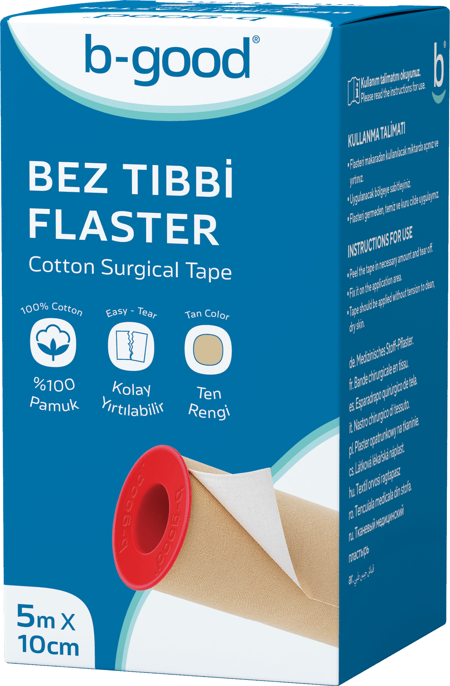 b-good Cotton Surgical Tape 5m x 10cm