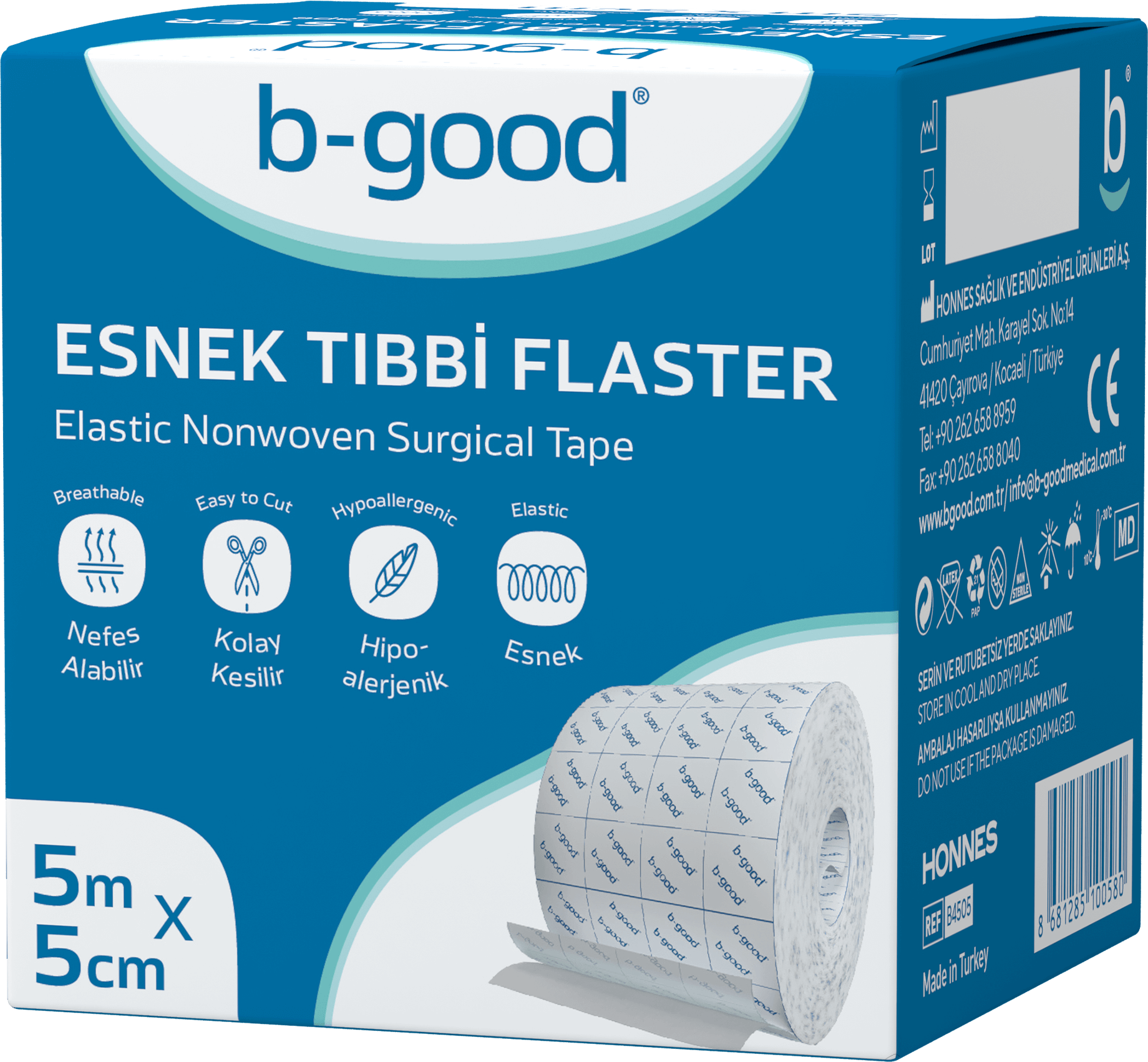 b-good Elastic Nonwoven Surgical Tape 5m x 5cm