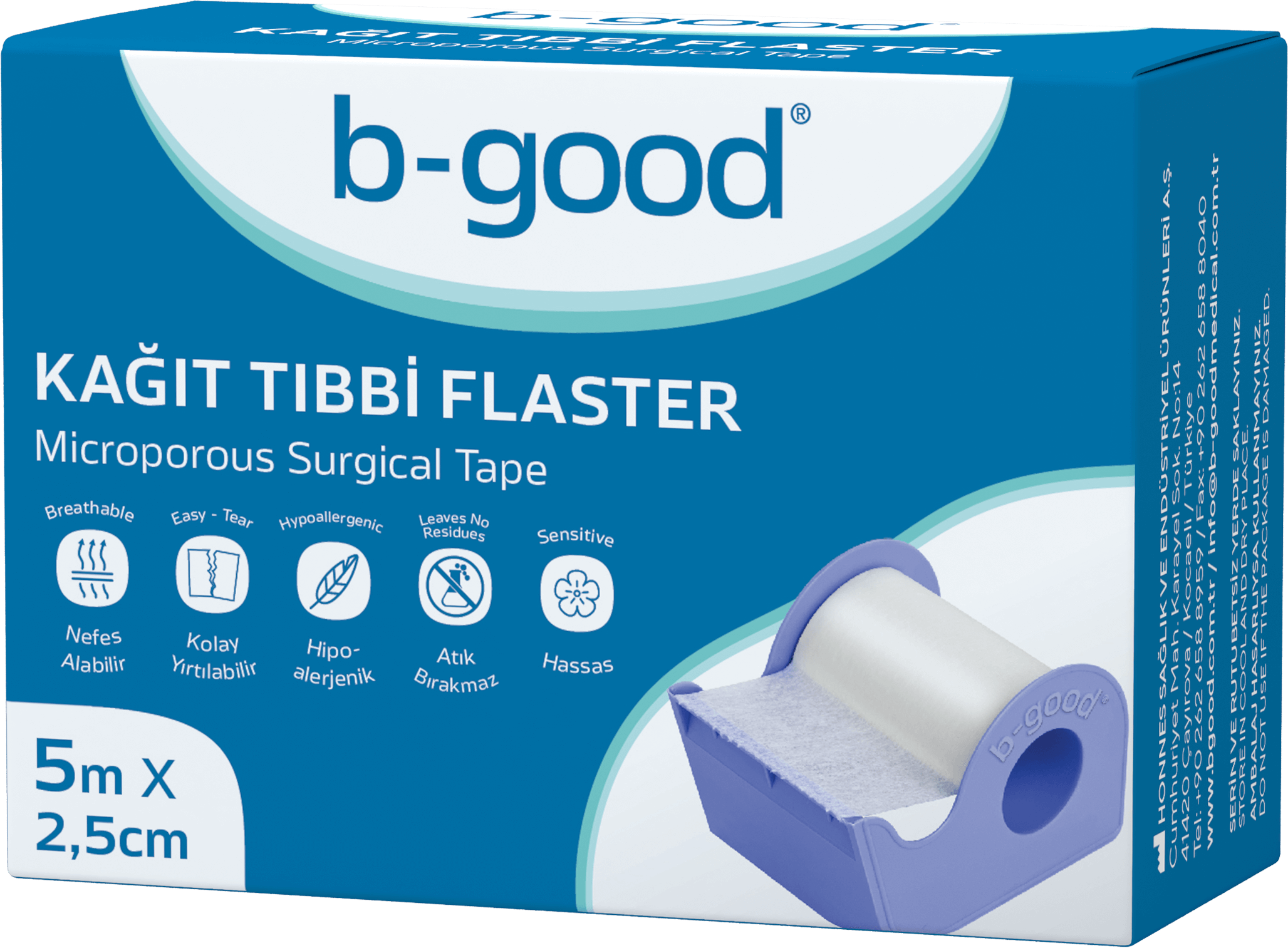 b-good Microporous Surgical Tape 5m x 2,5cm