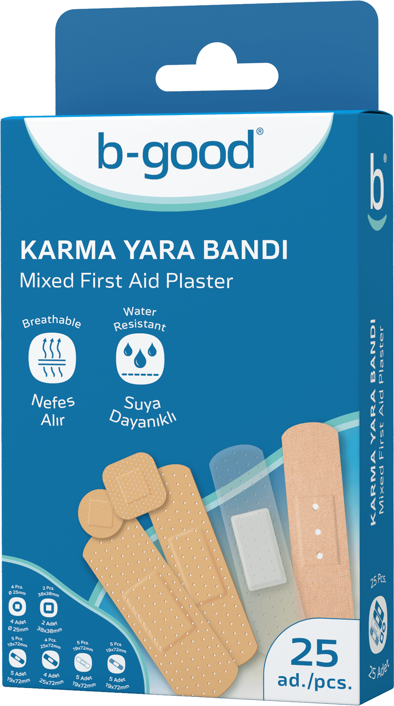 b-good Набор пластырей первой помощи, 25 шт.