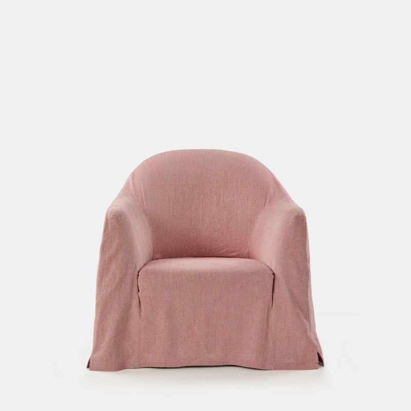 Lyon Linen Slipcovered Accent Armchair 