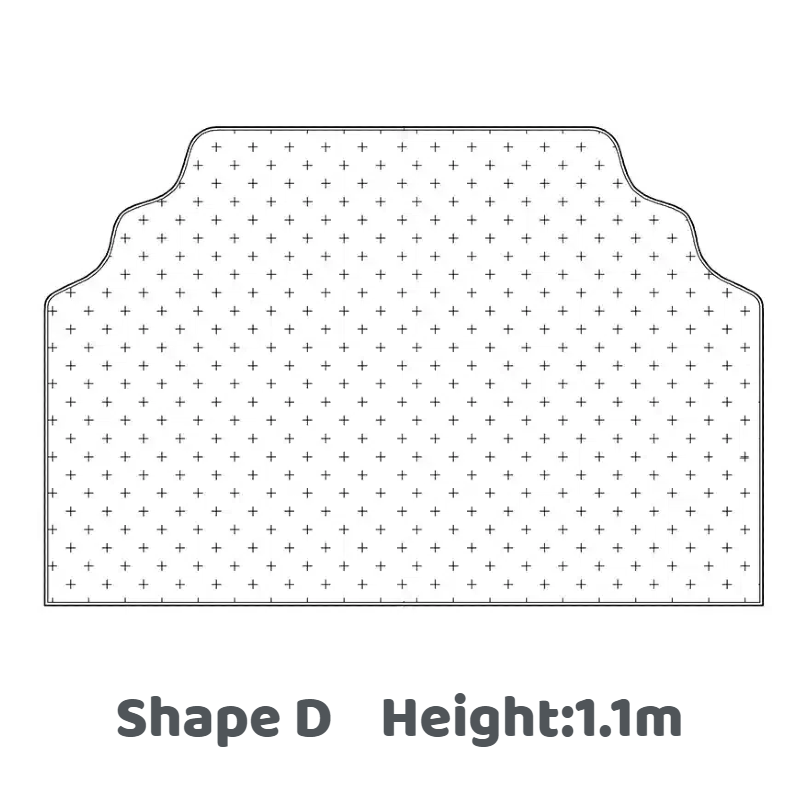 Customizable Headboards-Shape D