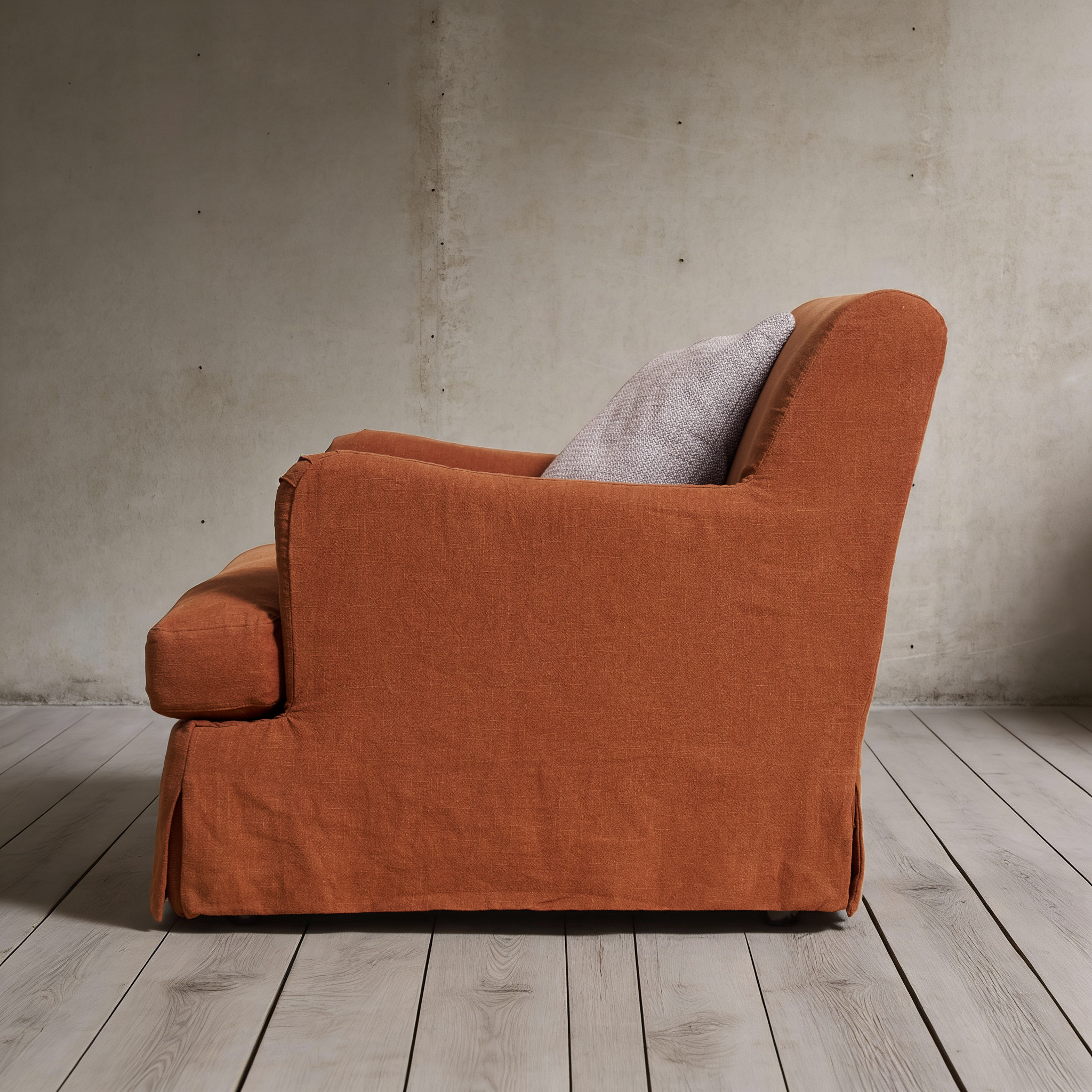 Campbell Slipcover Armchair XL in Linen Fabric RH007-10 