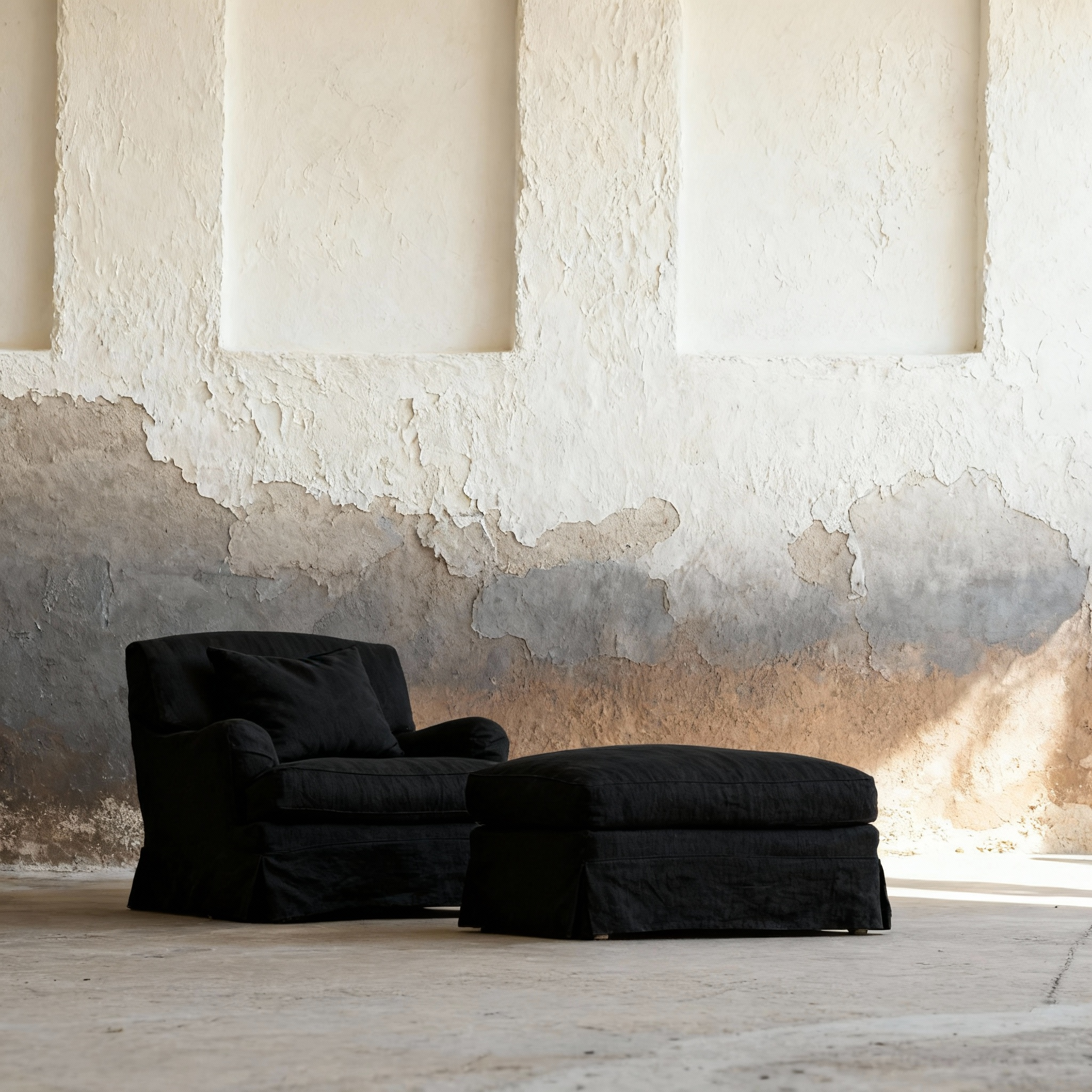 Bruce-Linen Slipcovered Accent Armchair