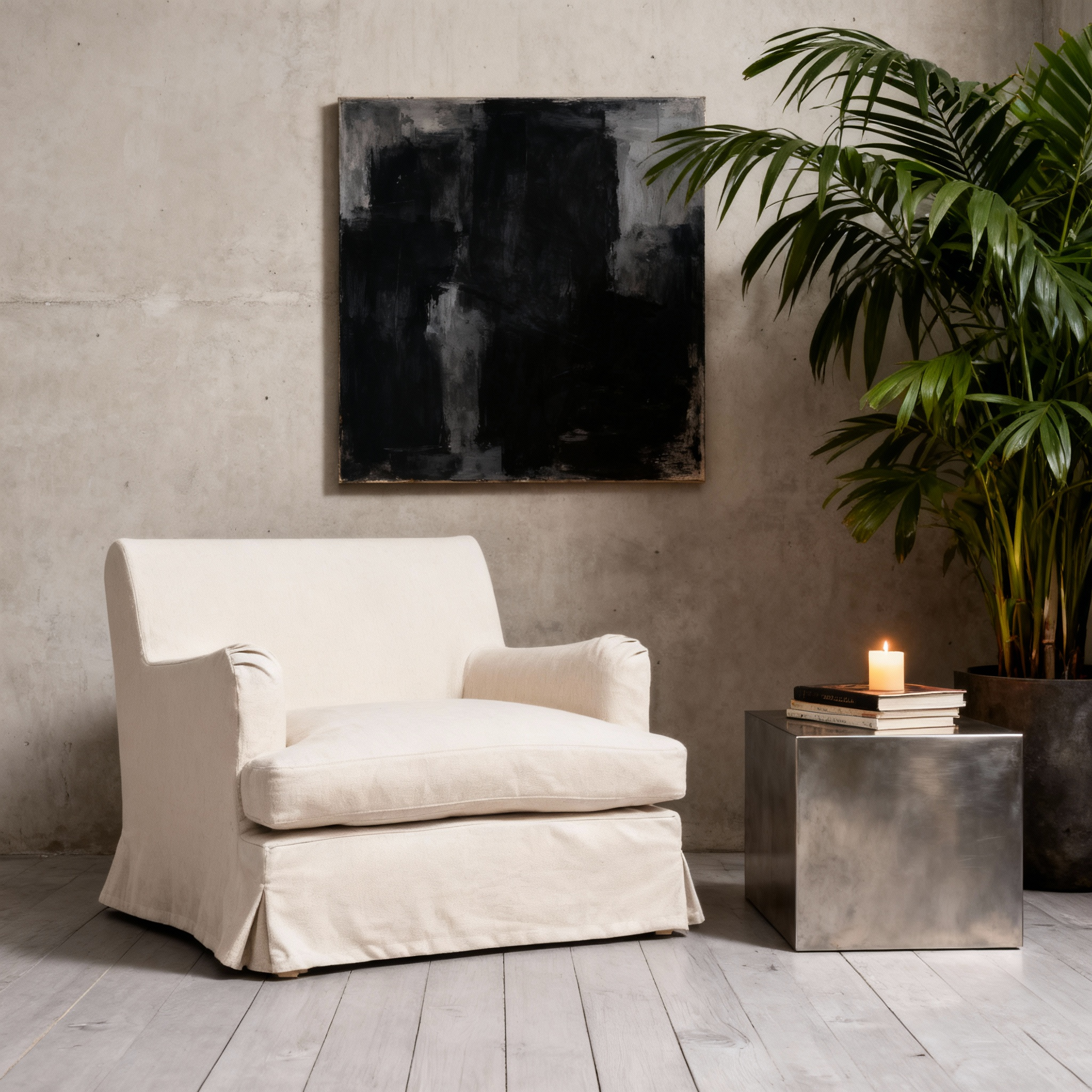 Campbell Armchair with ottoman