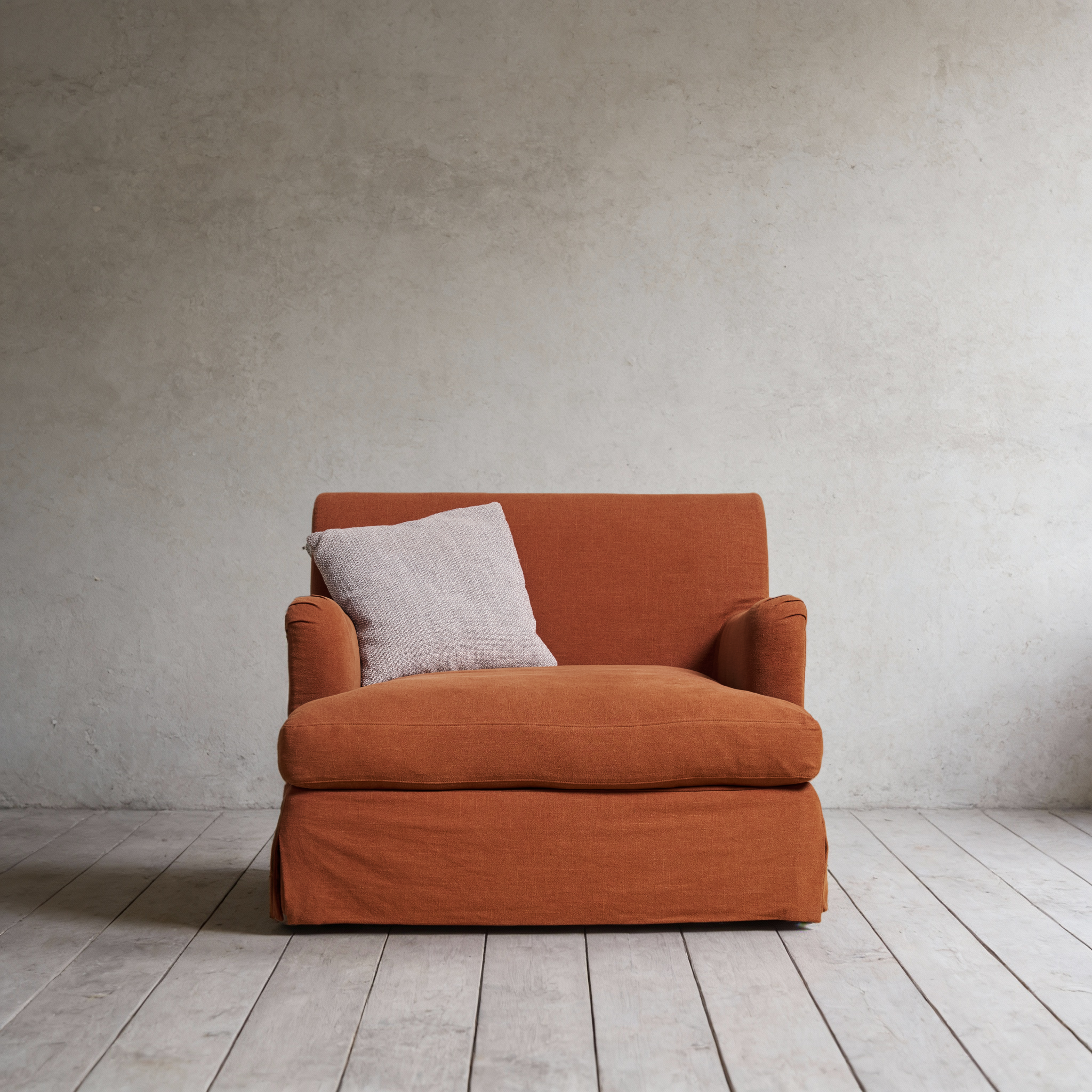 Campbell Slipcover Armchair XL in Linen Fabric RH007-10 