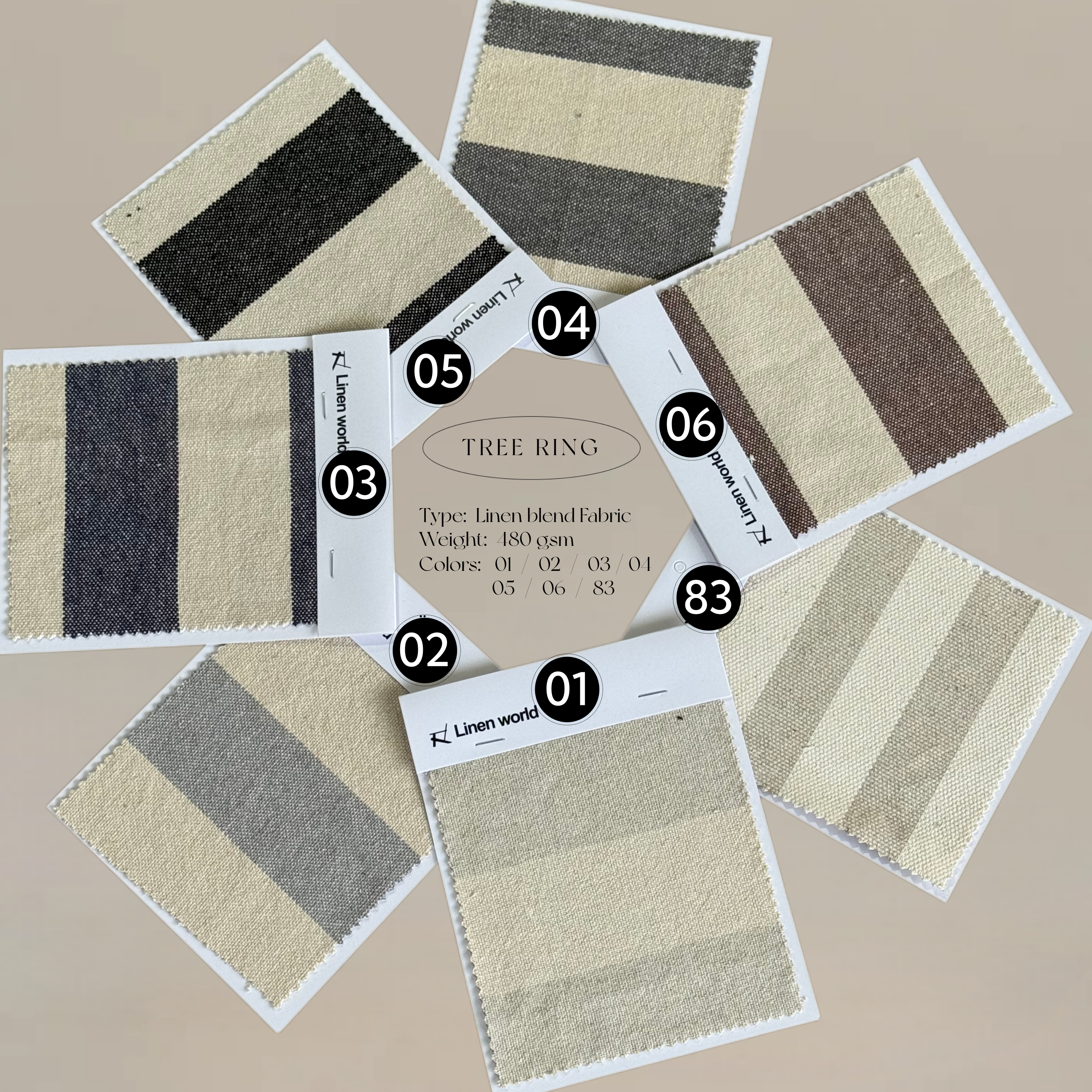 Linen Blend-#Tree Ring Series