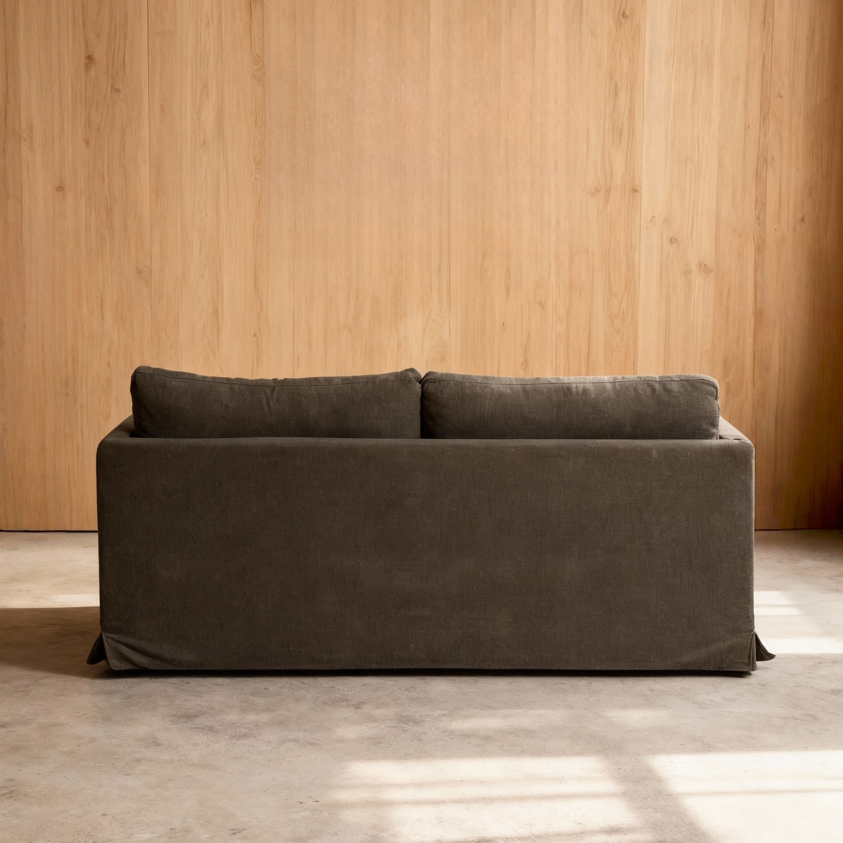 Veles Sofa: Morder Slipcover with Down Feather Fill 