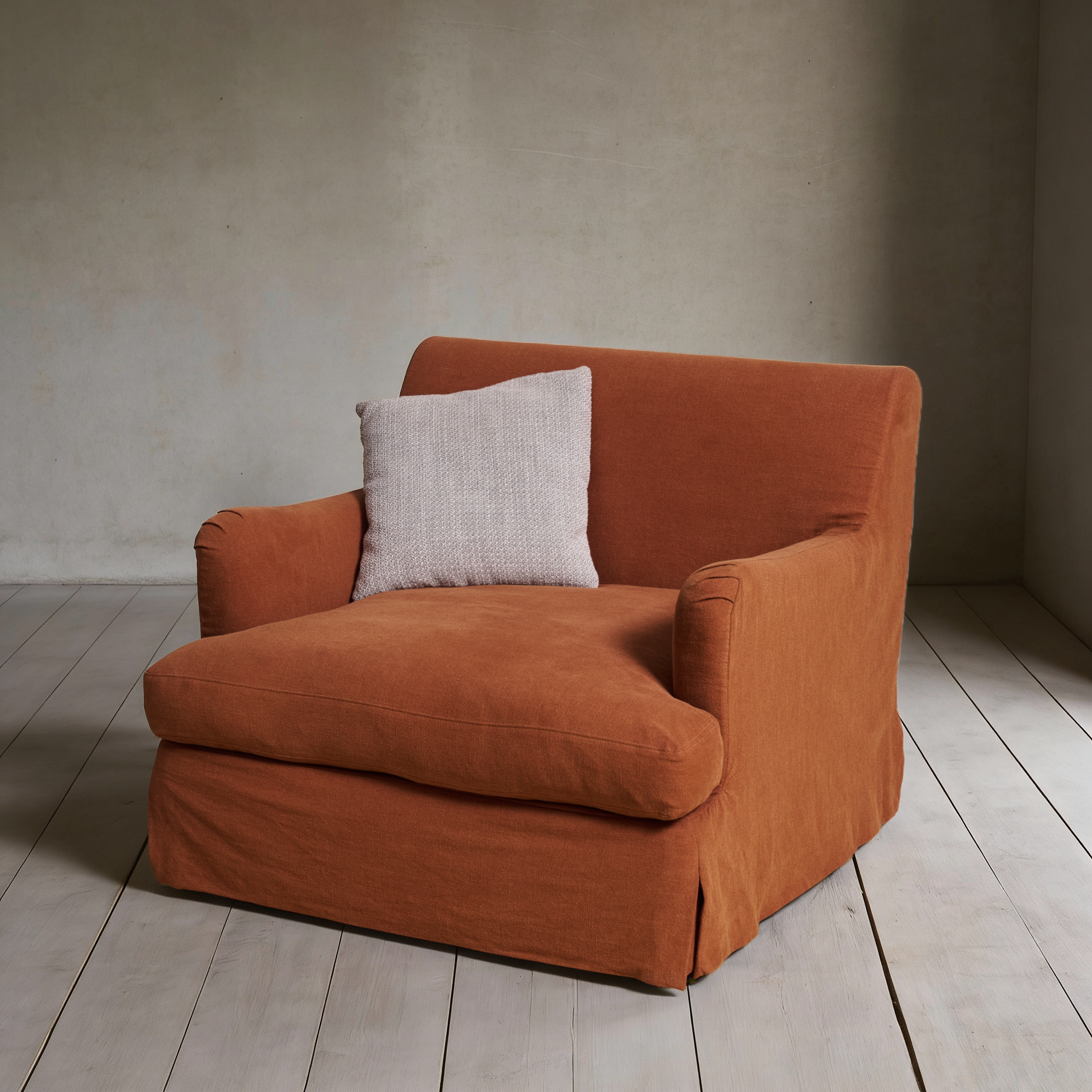 Campbell Slipcover Armchair XL in Linen Fabric RH007-10