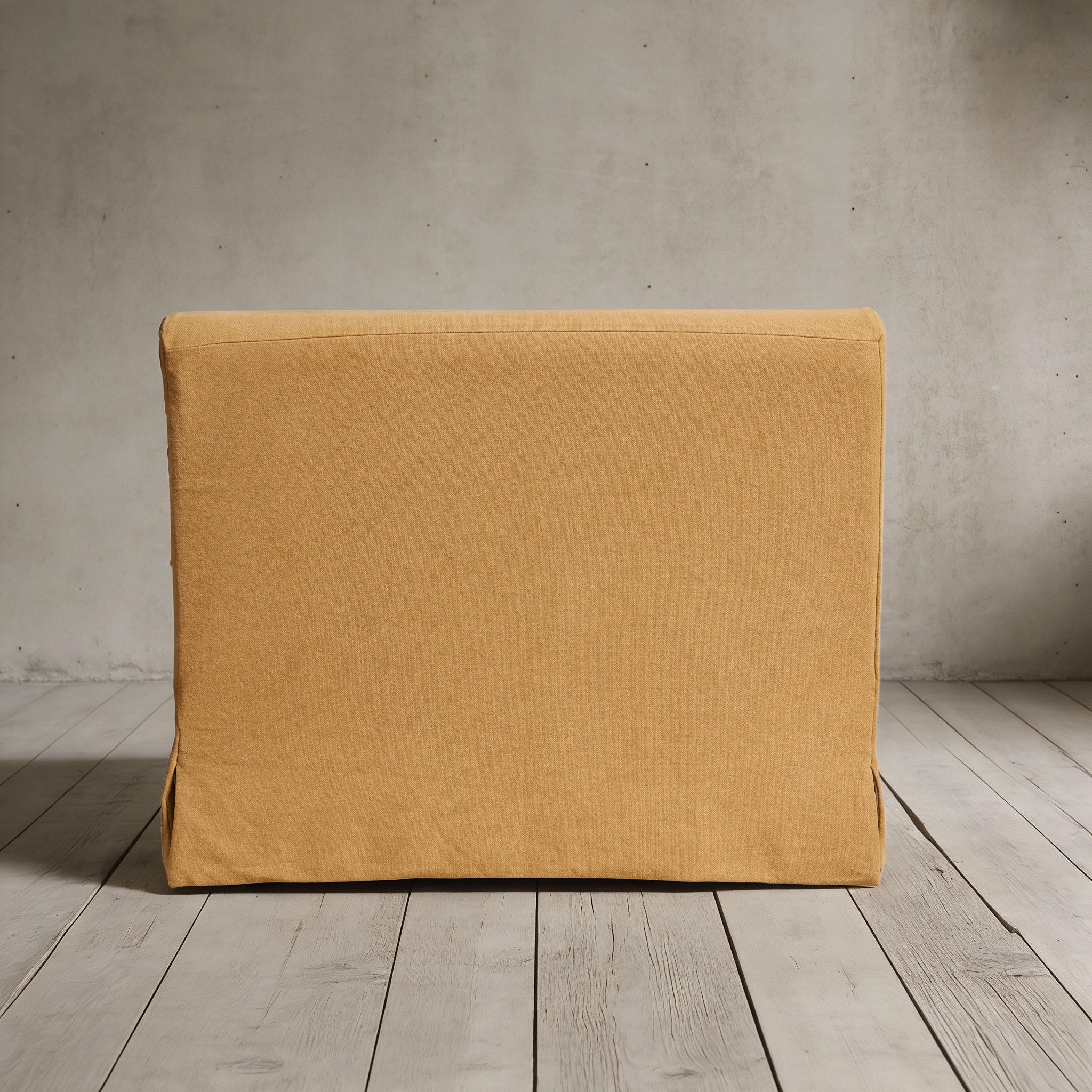 Campbell Slipcover Armchair XL in Linen Fabric 8178-04 Yellow