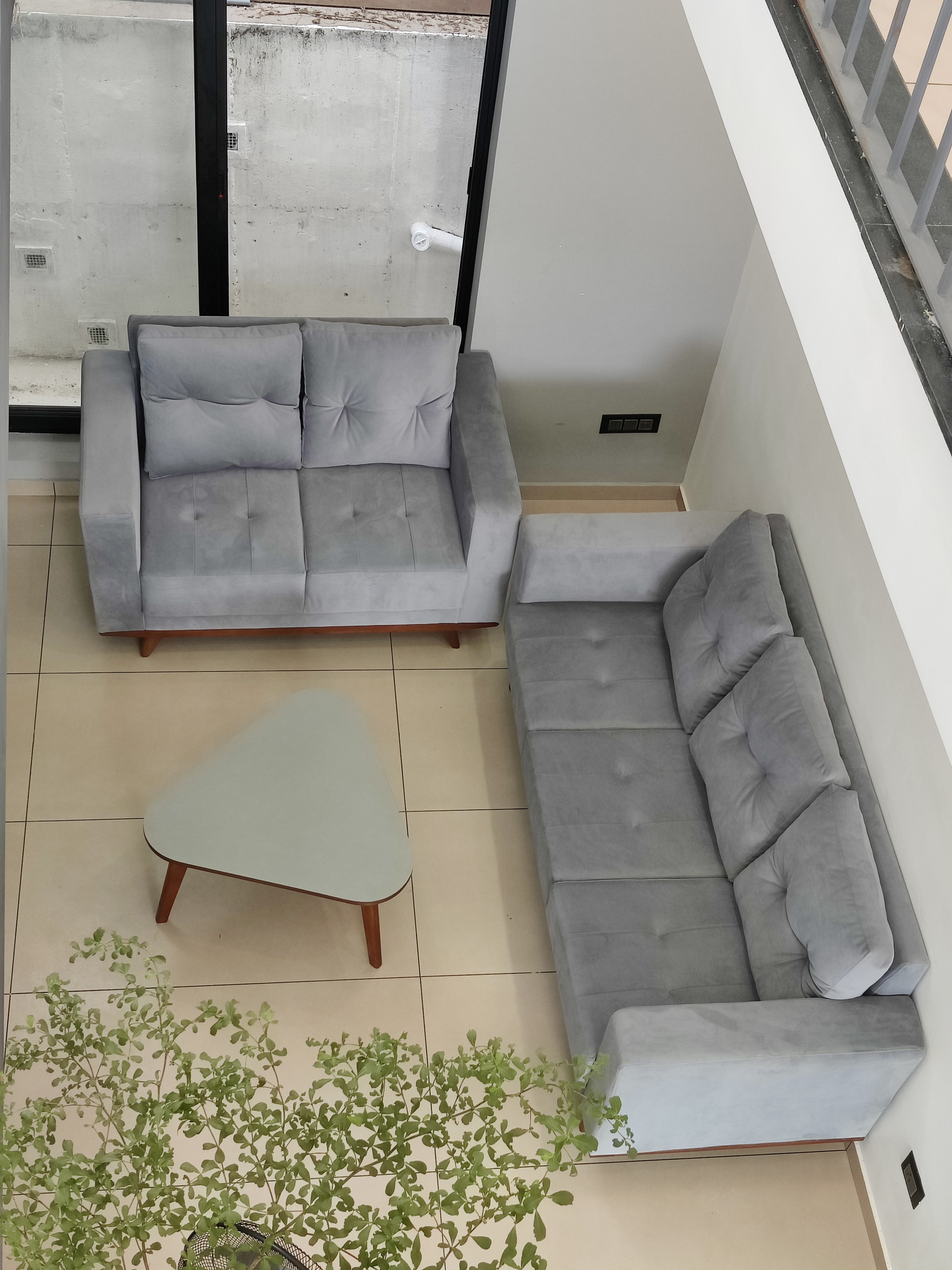Modern Grey Sofa Set