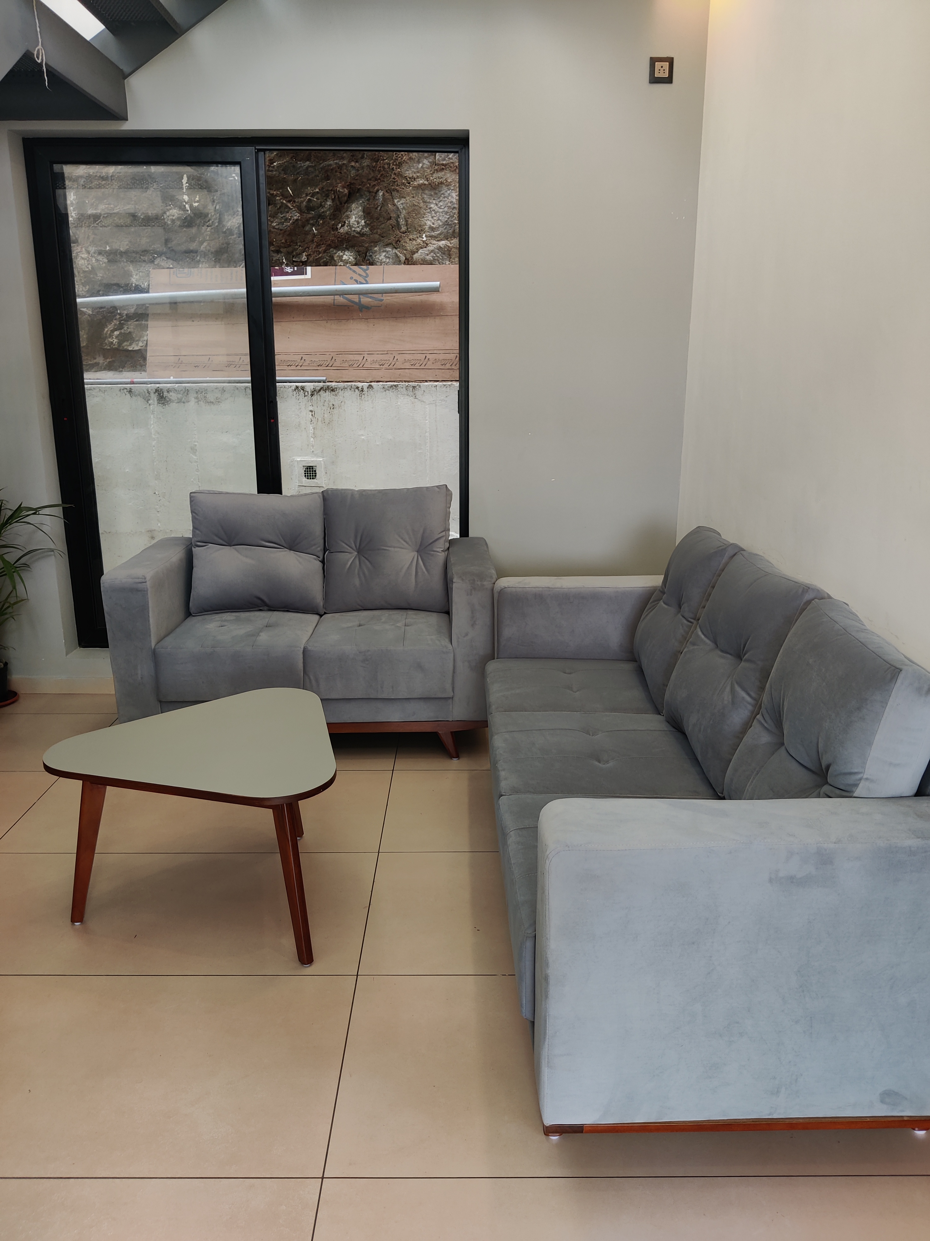 Modern Grey Sofa Set