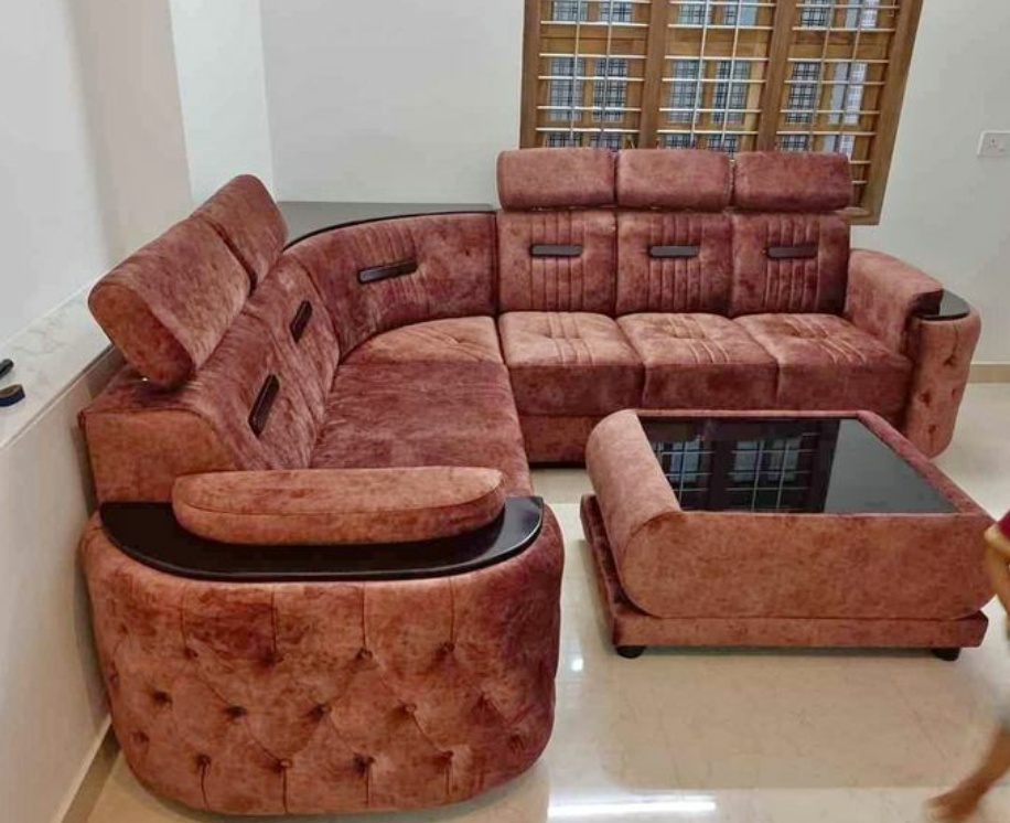 Modern L-Shaped Sofa Set