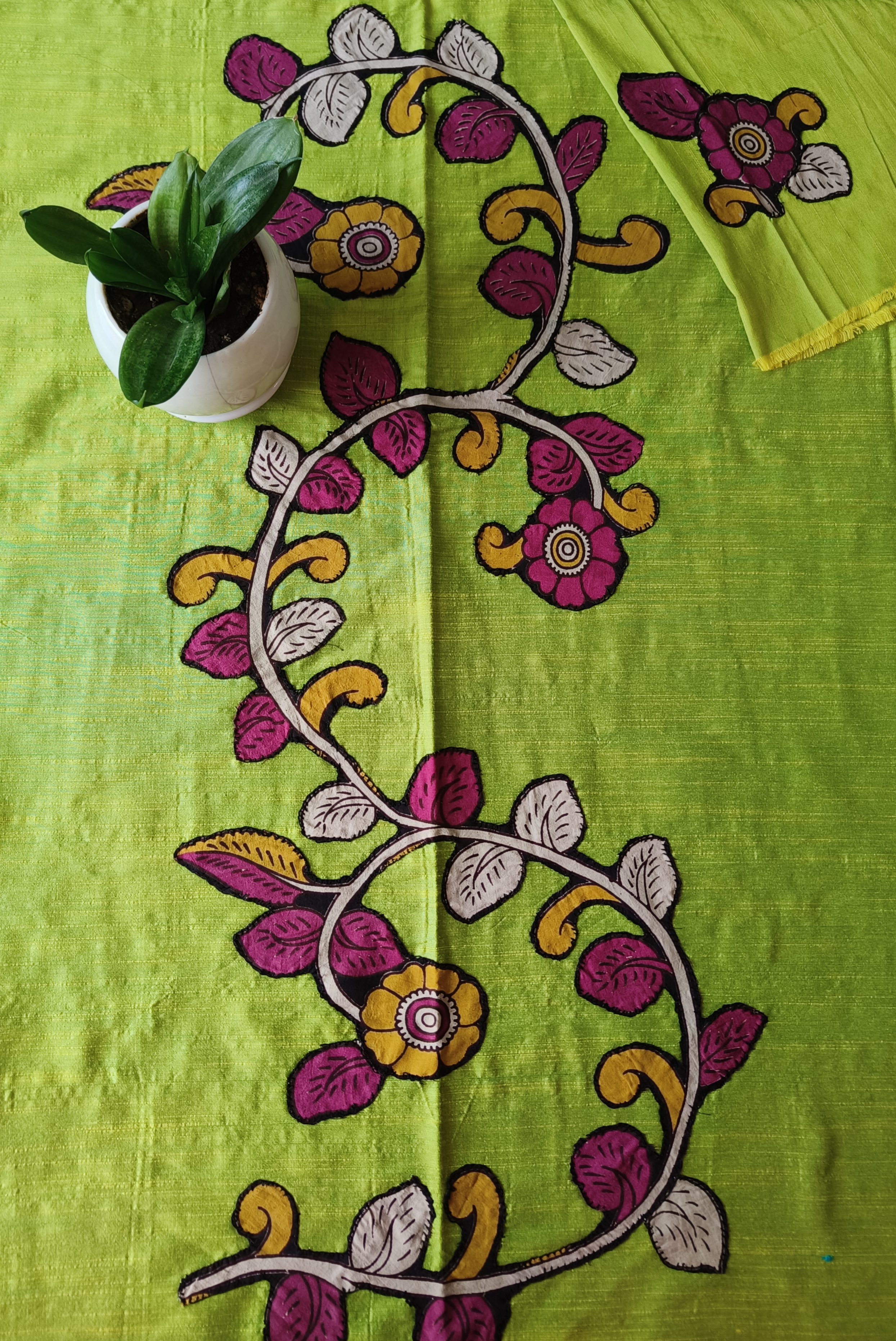 Aplic Work Kurti Material 