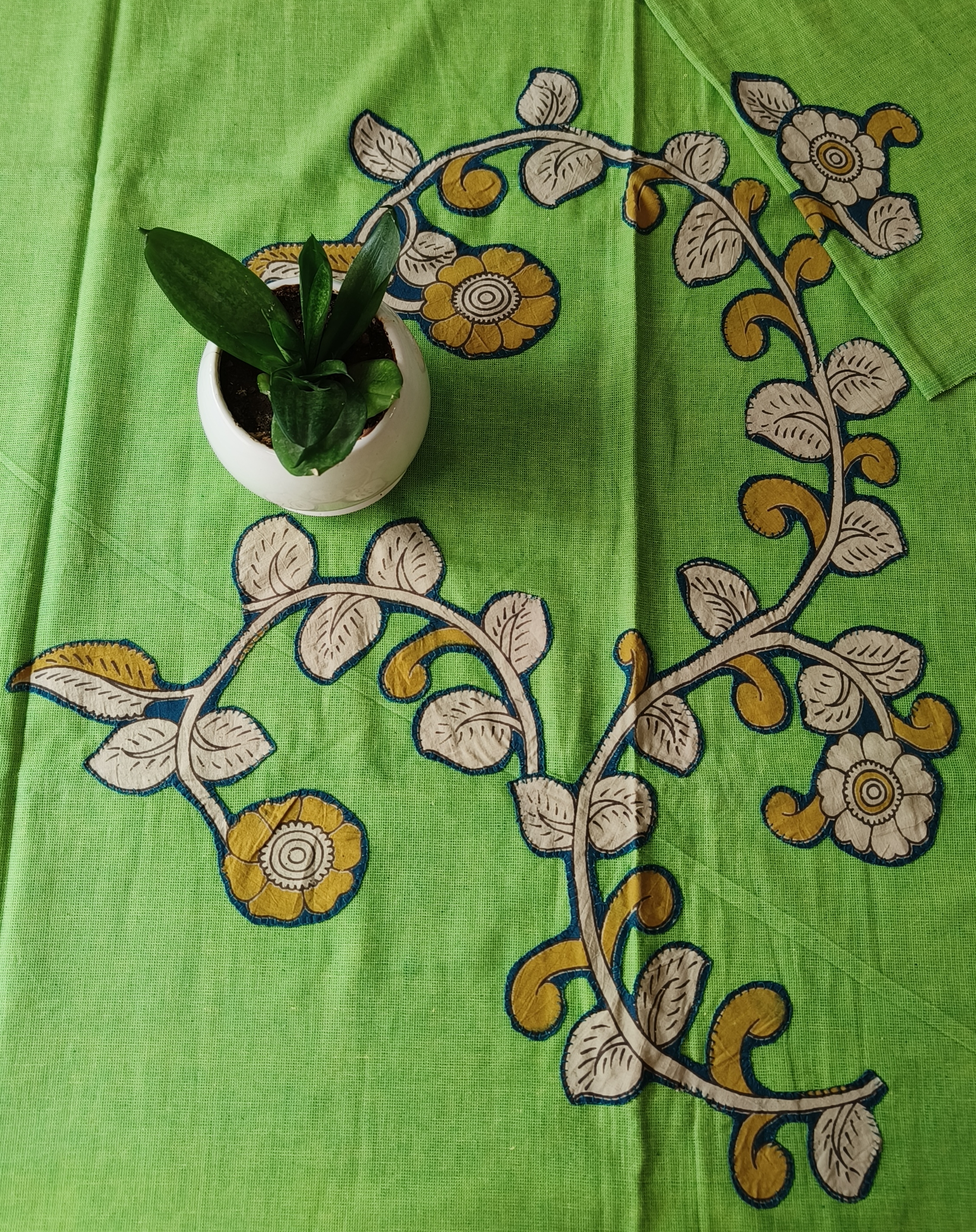 Aplic Work Kurti Material 