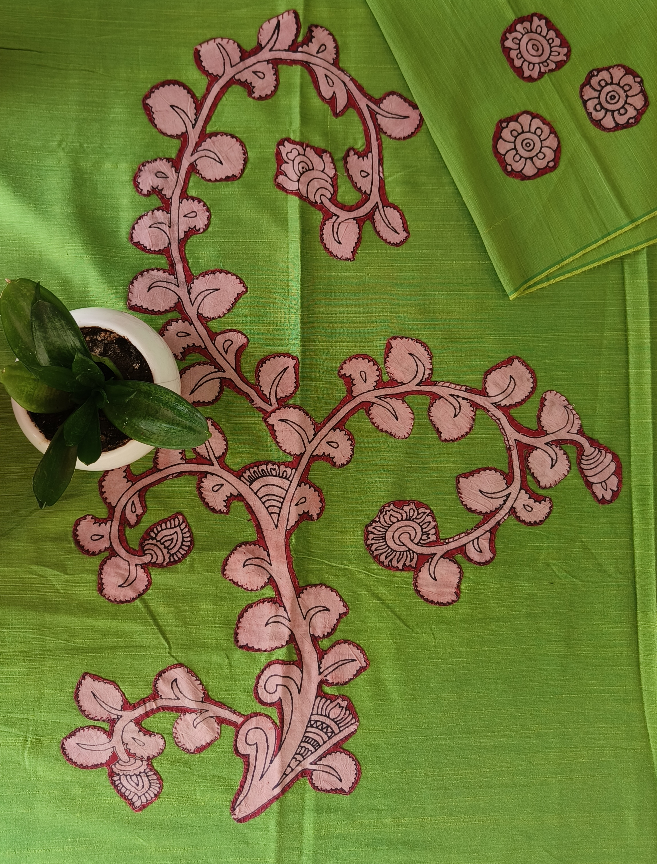 Aplic Work Kurti Material 