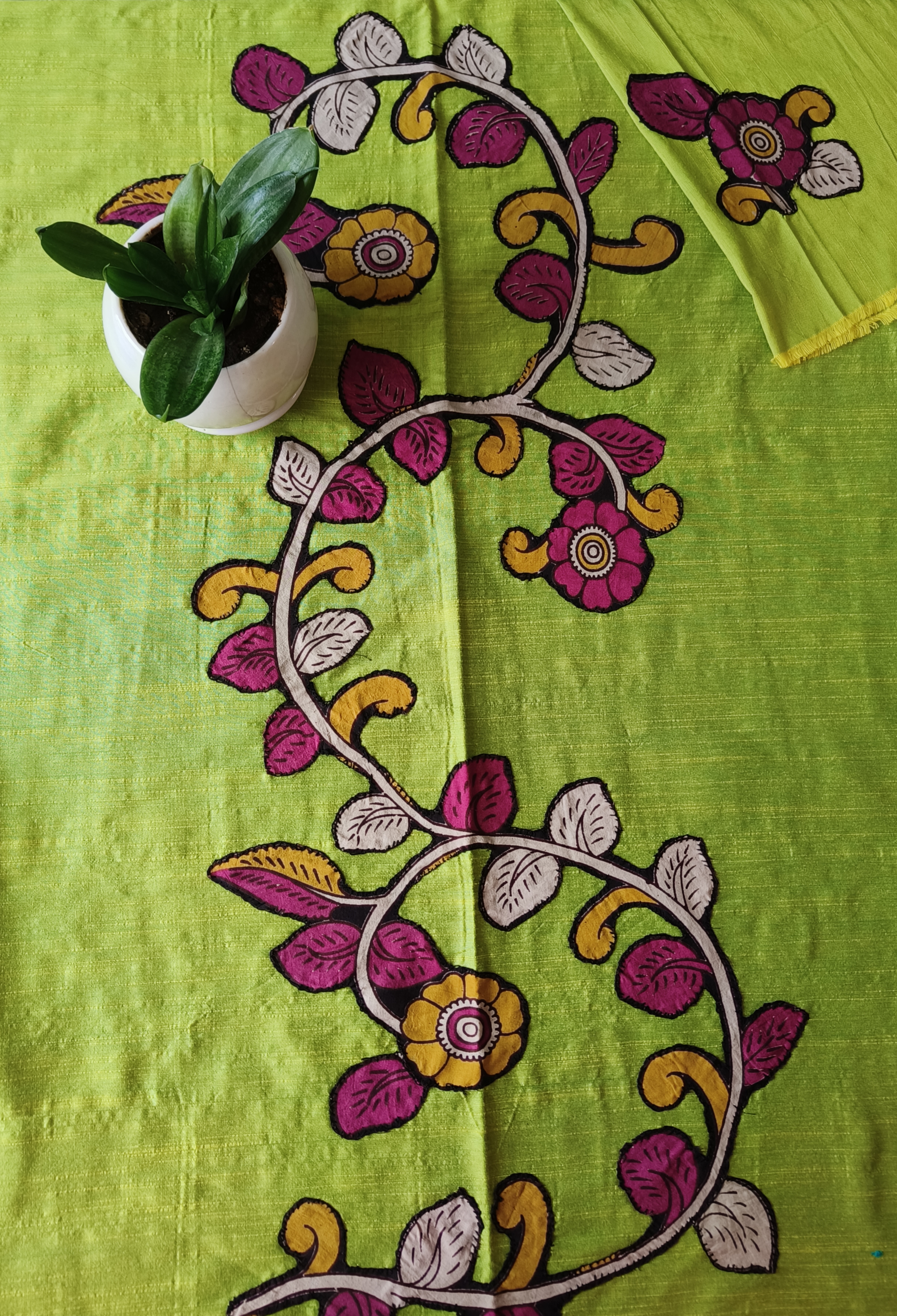 Aplic Work Kurti Material 