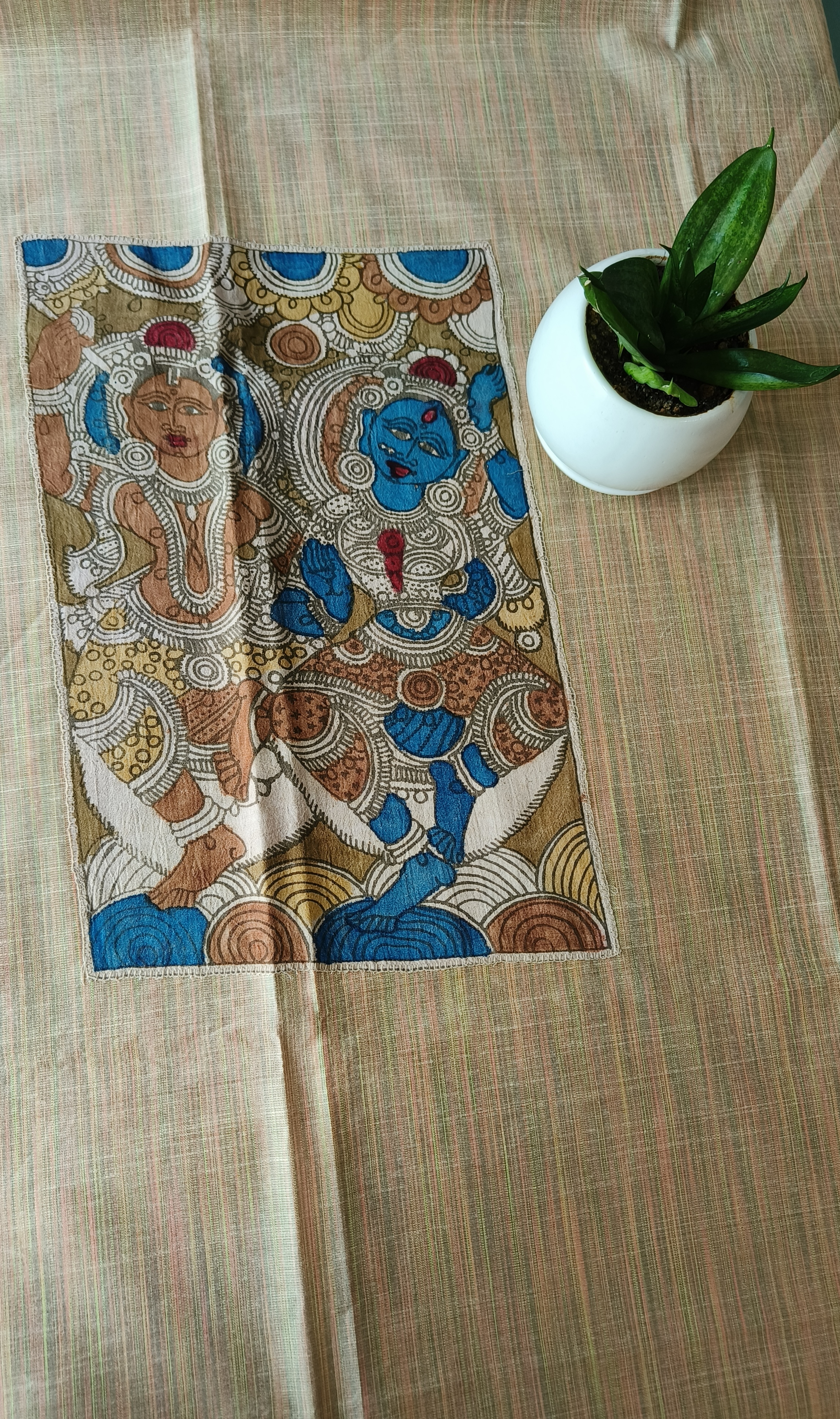 Aplic Work Kurti Material 