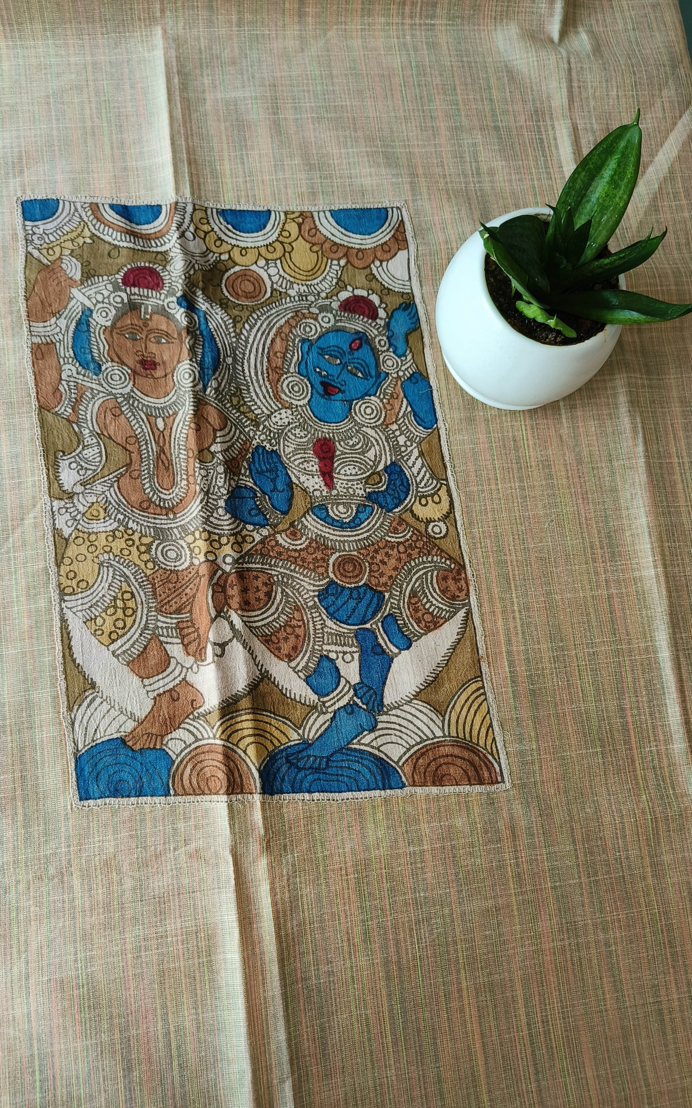 Aplic Work Kurti Material 