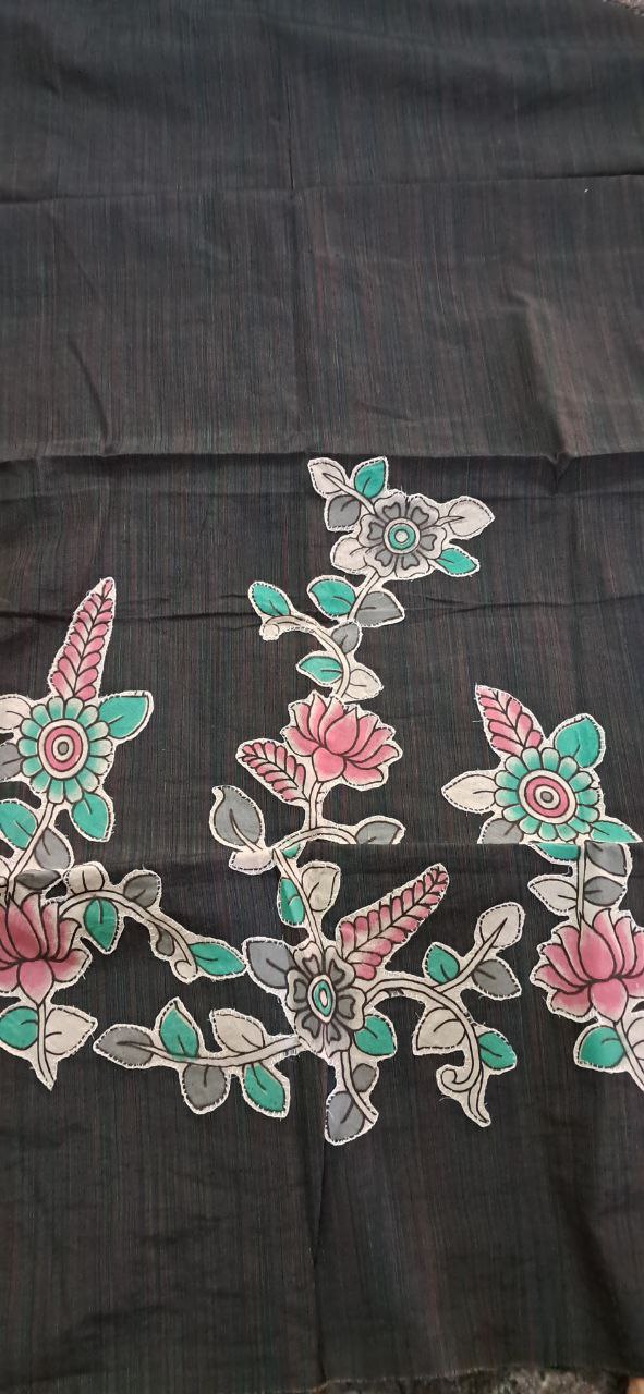 Applique Work Kurti Material 