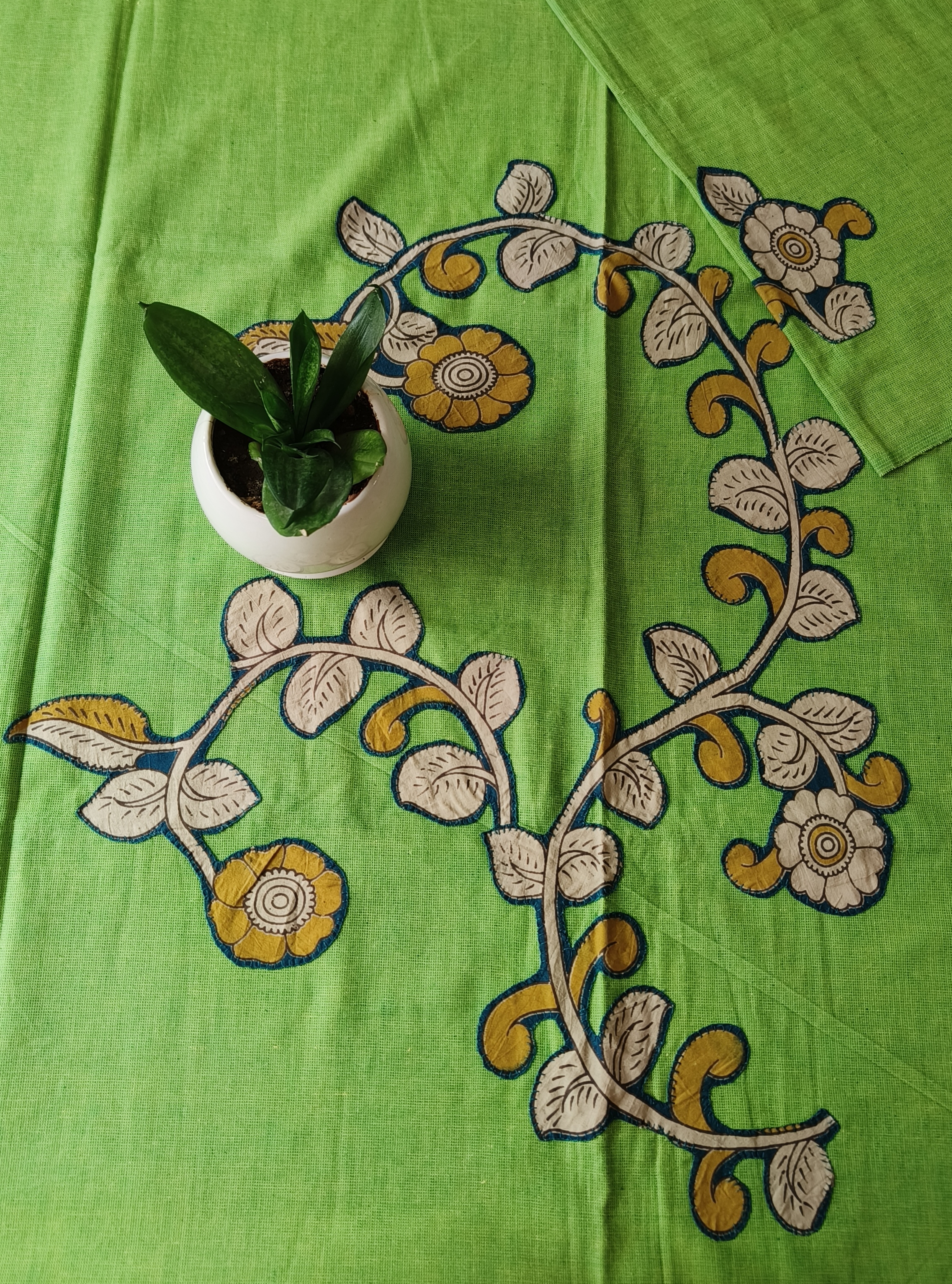 Aplic Work Kurti Material 