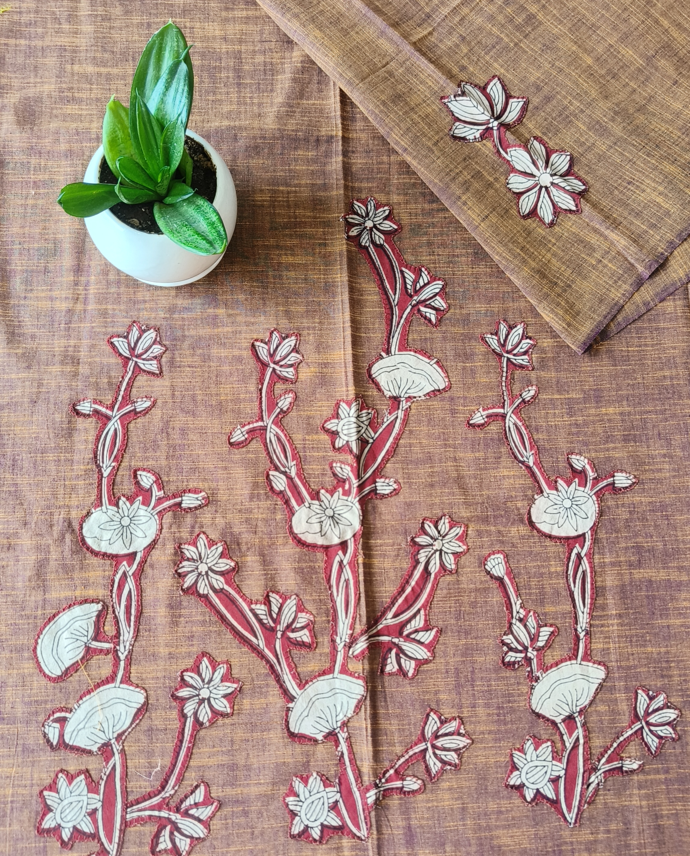 Aplic Work Kurti Material 