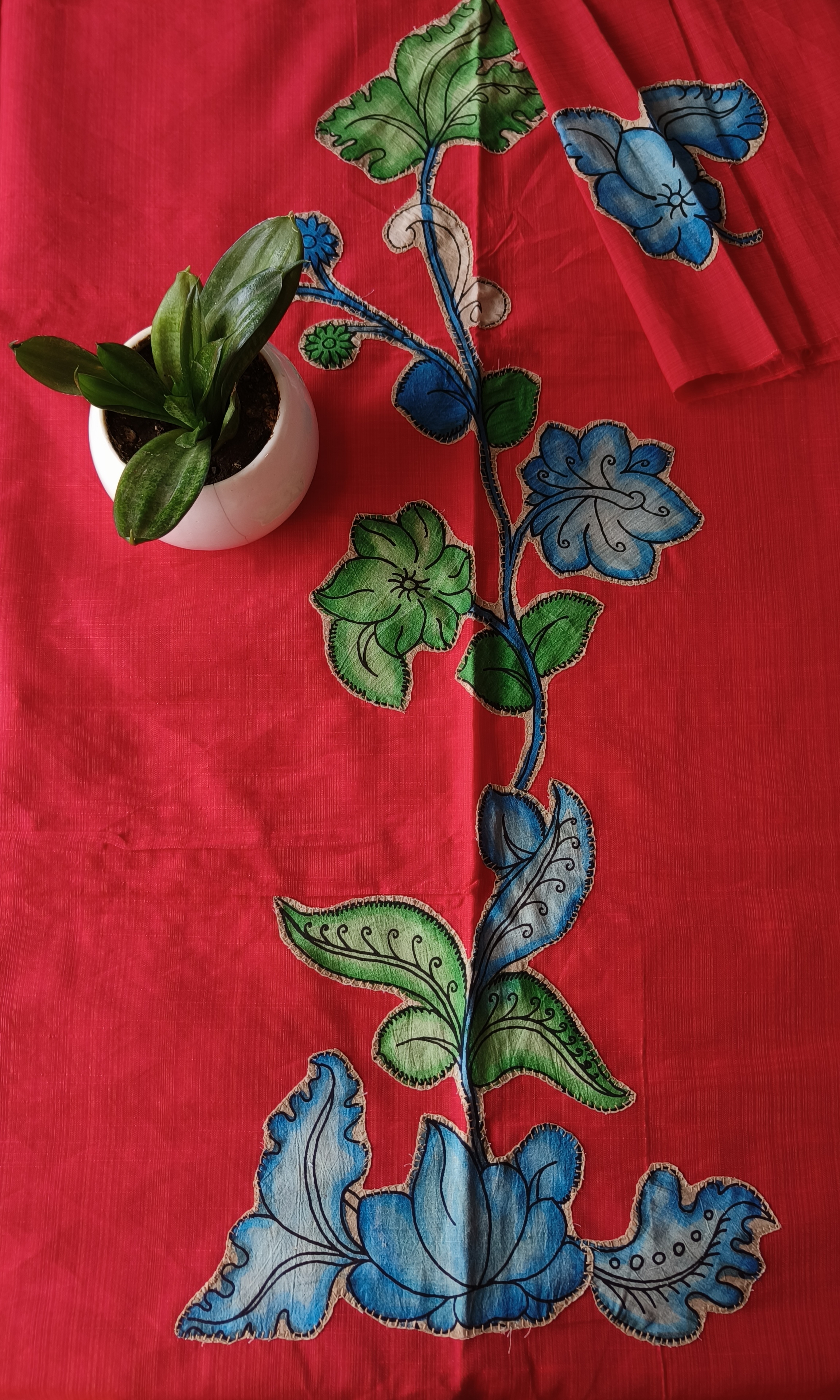 Aplic Work Kurti Material 