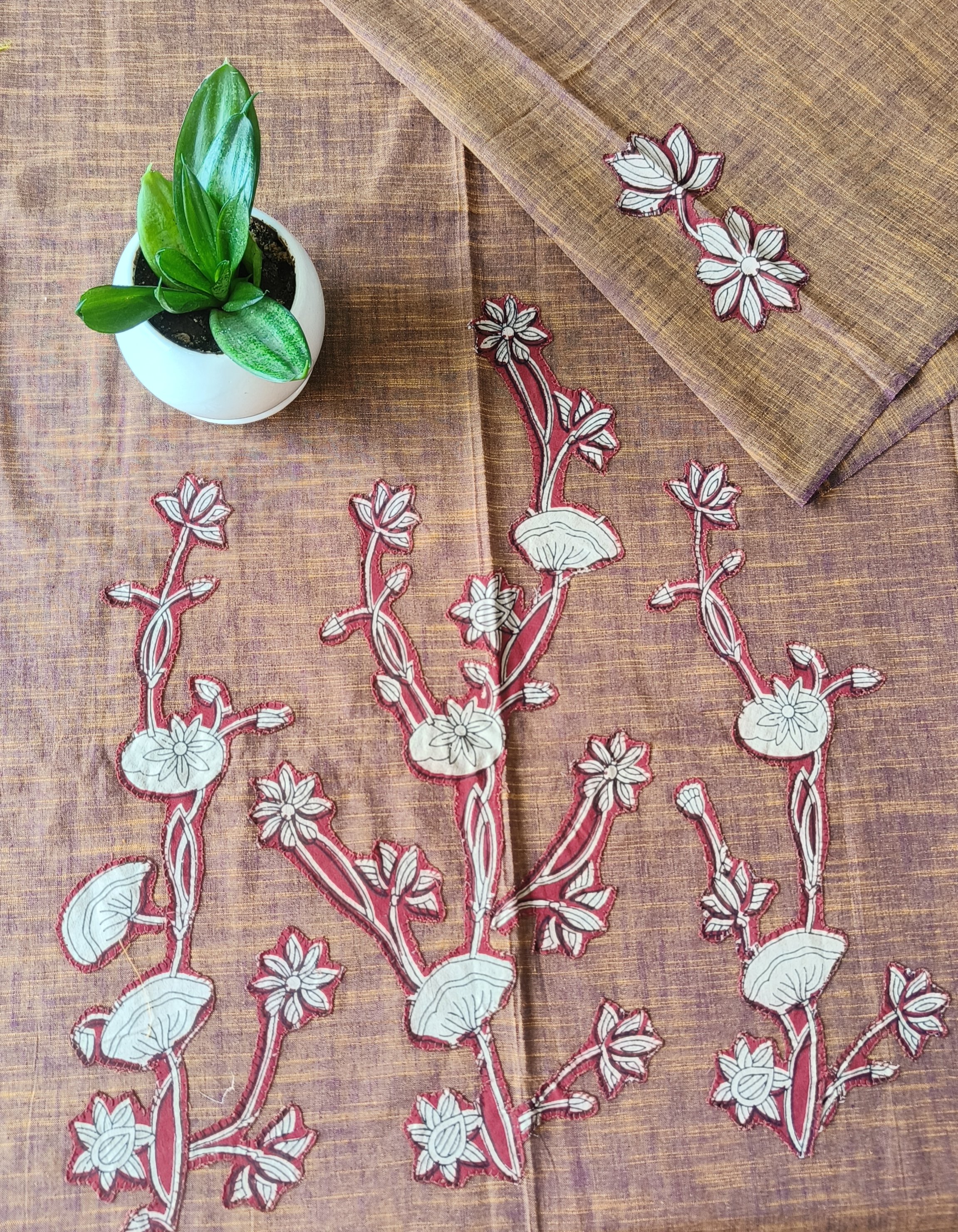 Aplic Work Kurti Material 