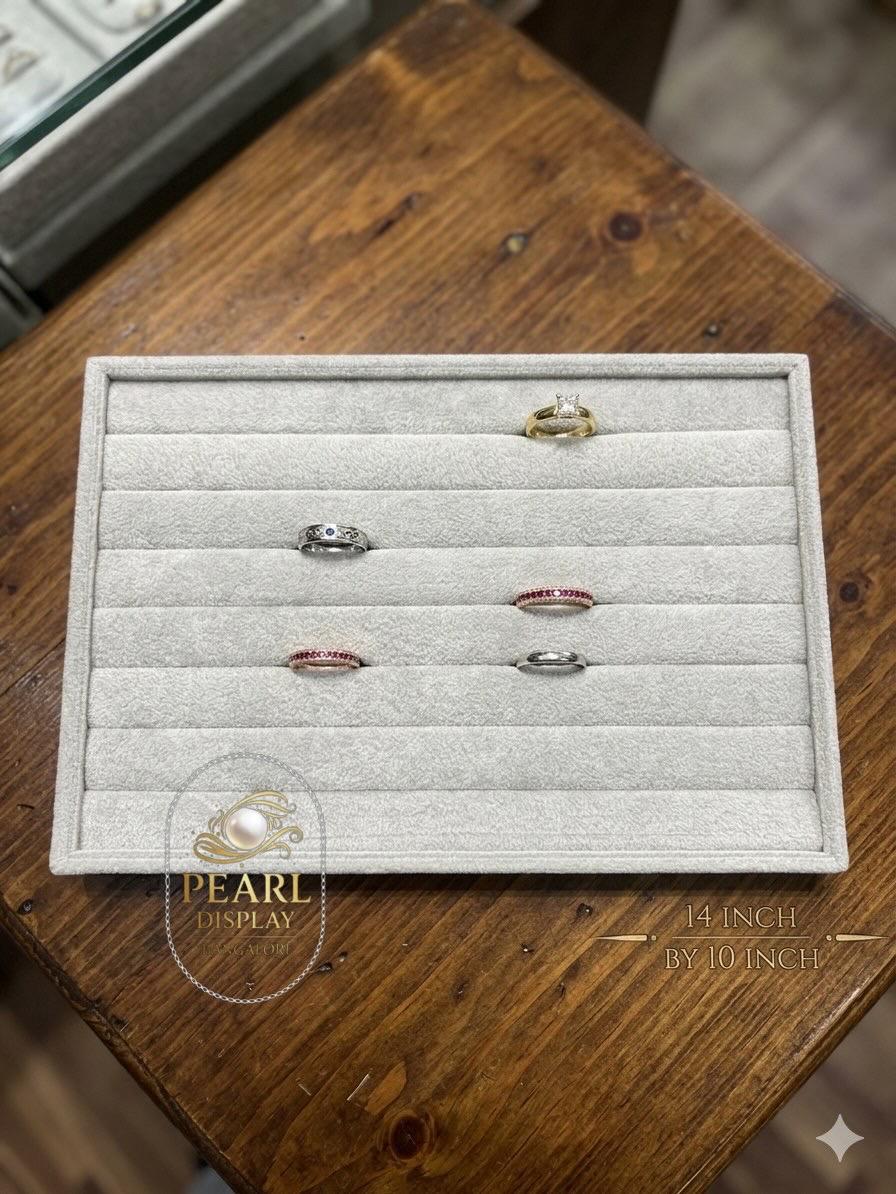 Grey ring display tray