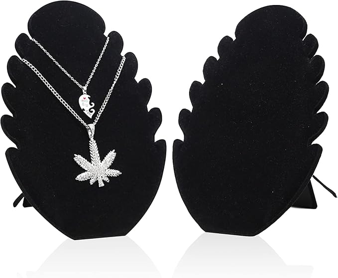 Black Velvet Necklace Display Stand