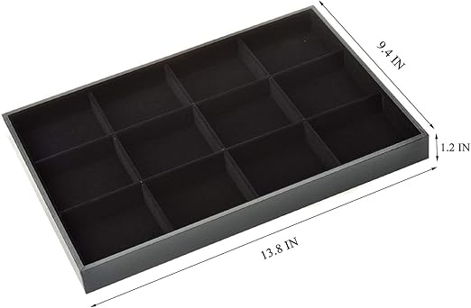 Black Jewelry Organizer Tray