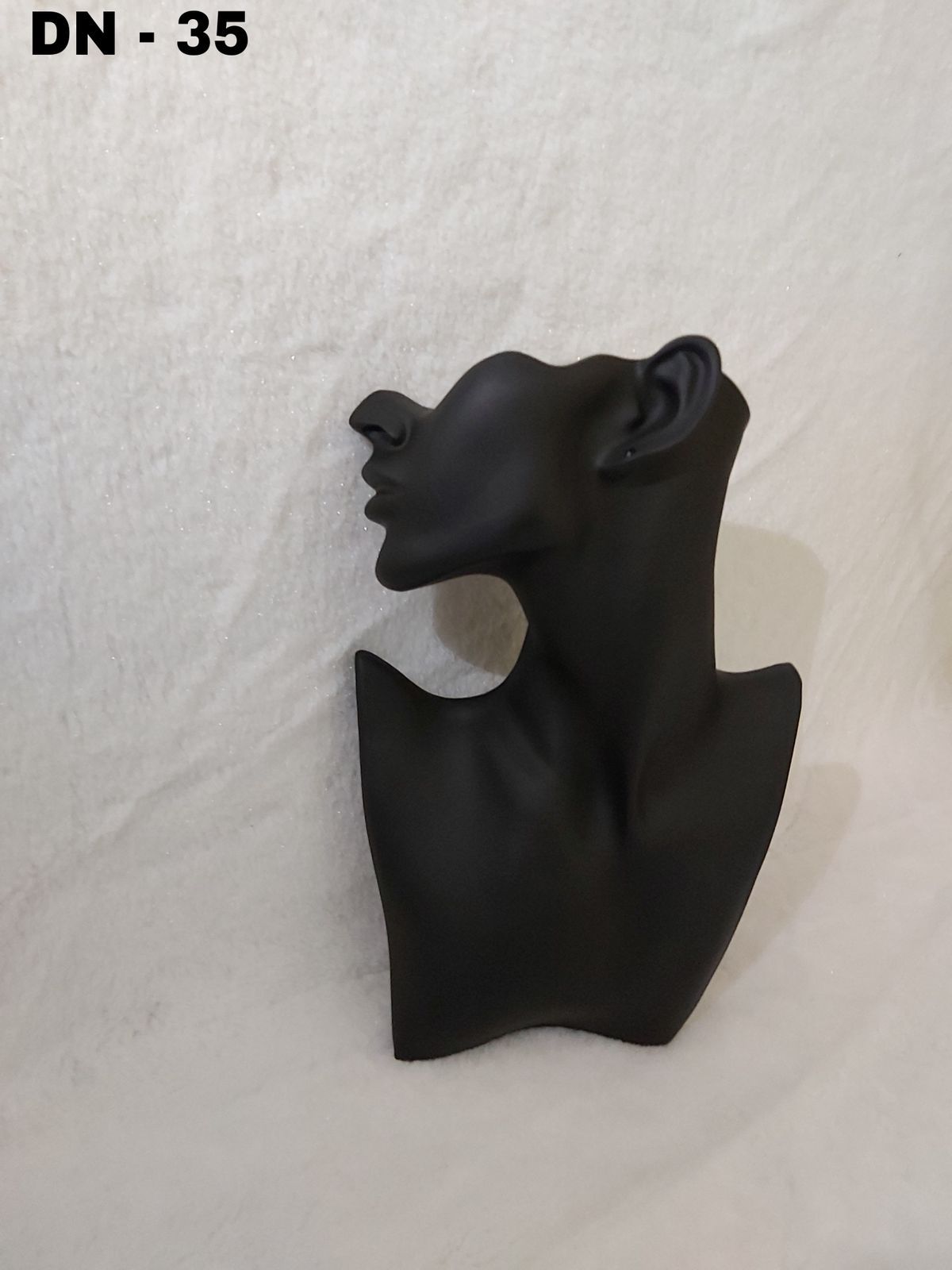 Black Mannequin Bust Display