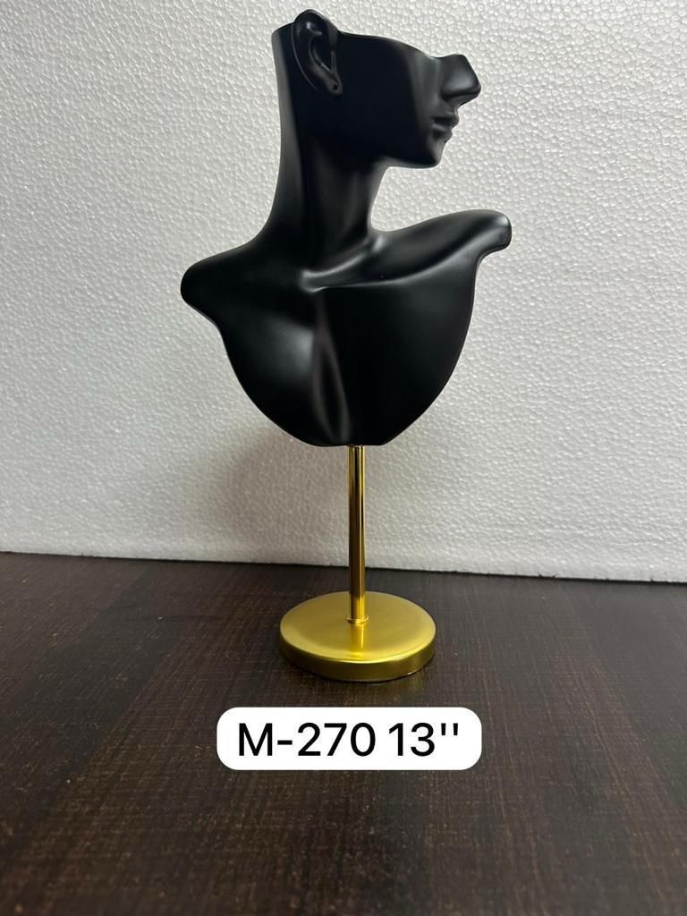 Black Mannequin Jewelry Display Stand