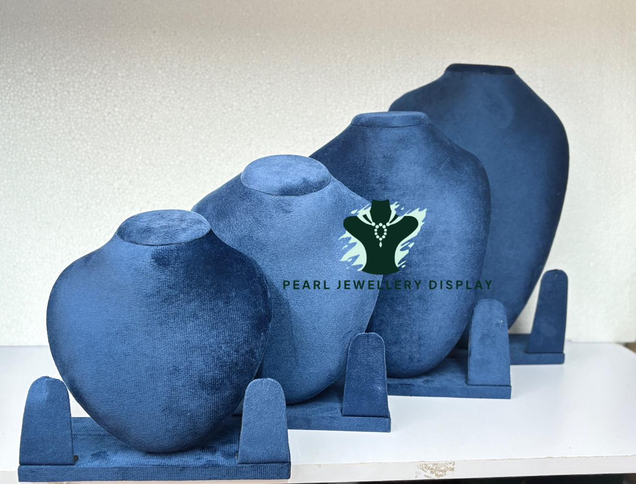 Customized Velvet Necklace Display Stands Set
