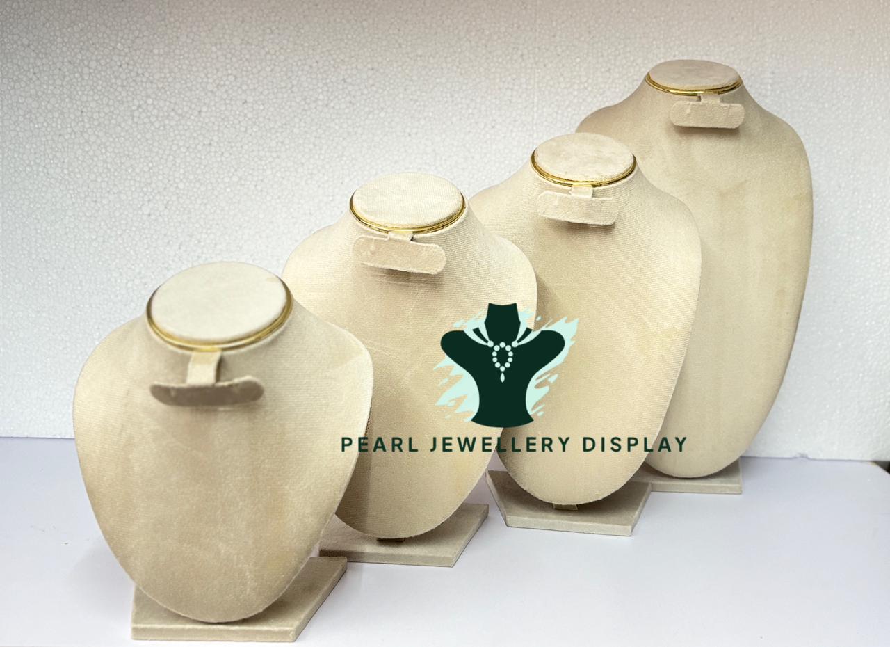 Beige Jewelry Display Stands